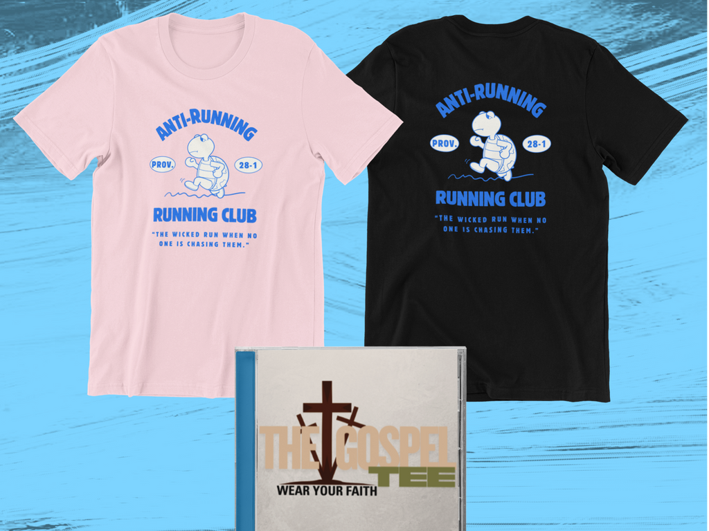 Anti Running Running Club Gospel Short Sleeved Christian T-Shirt