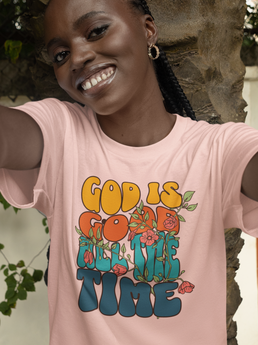 God Is Good All the Time Gospel Short Sleeve Christian T-Shirt