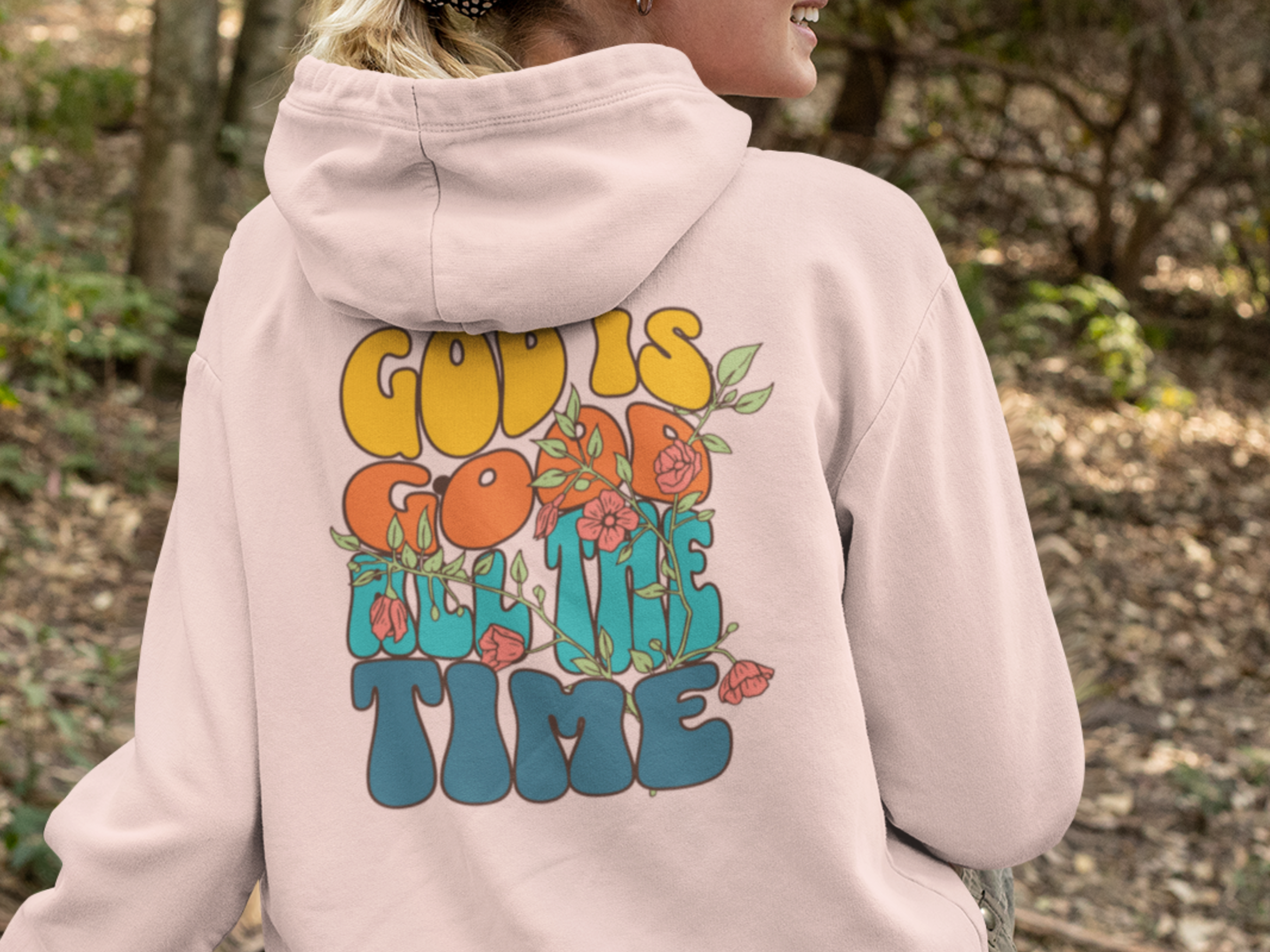 God Is Good All the Time Gospel Long Sleeved Christian Hoodie