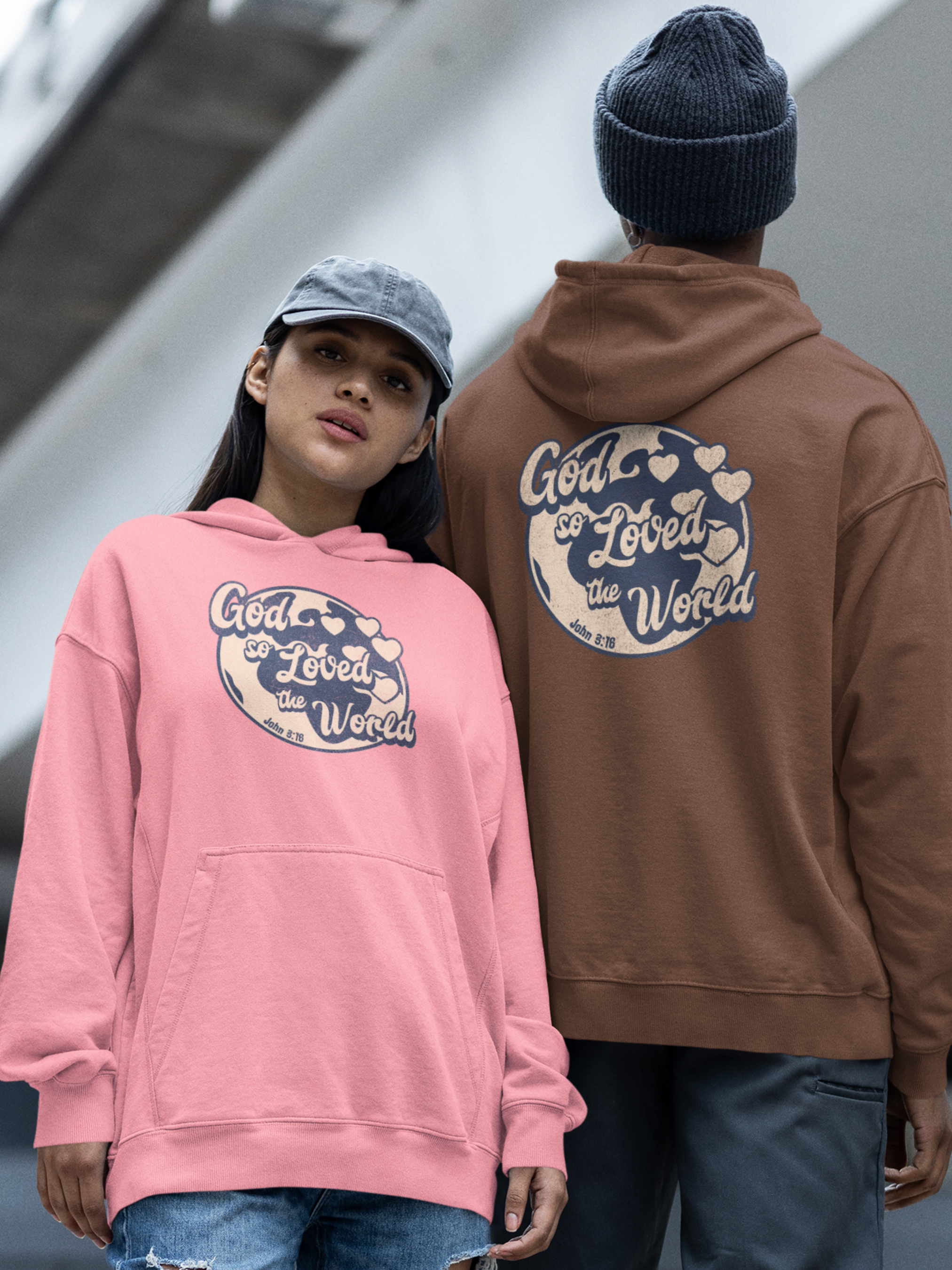 God So Loved The World Gospel Long Sleeve Christian Hoodie