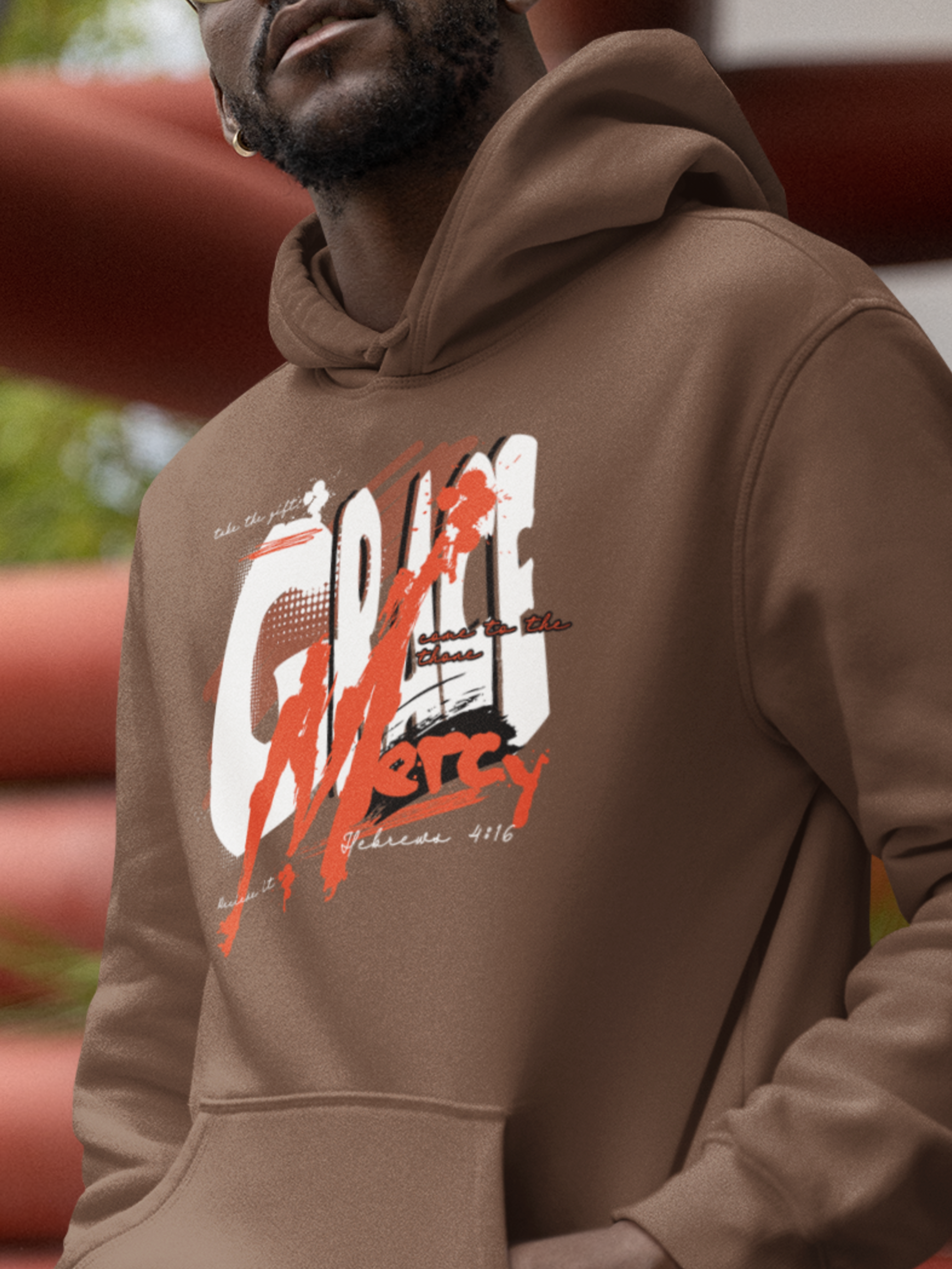 Grace and Mercy Gospel Long Sleeve Christian Hoodie