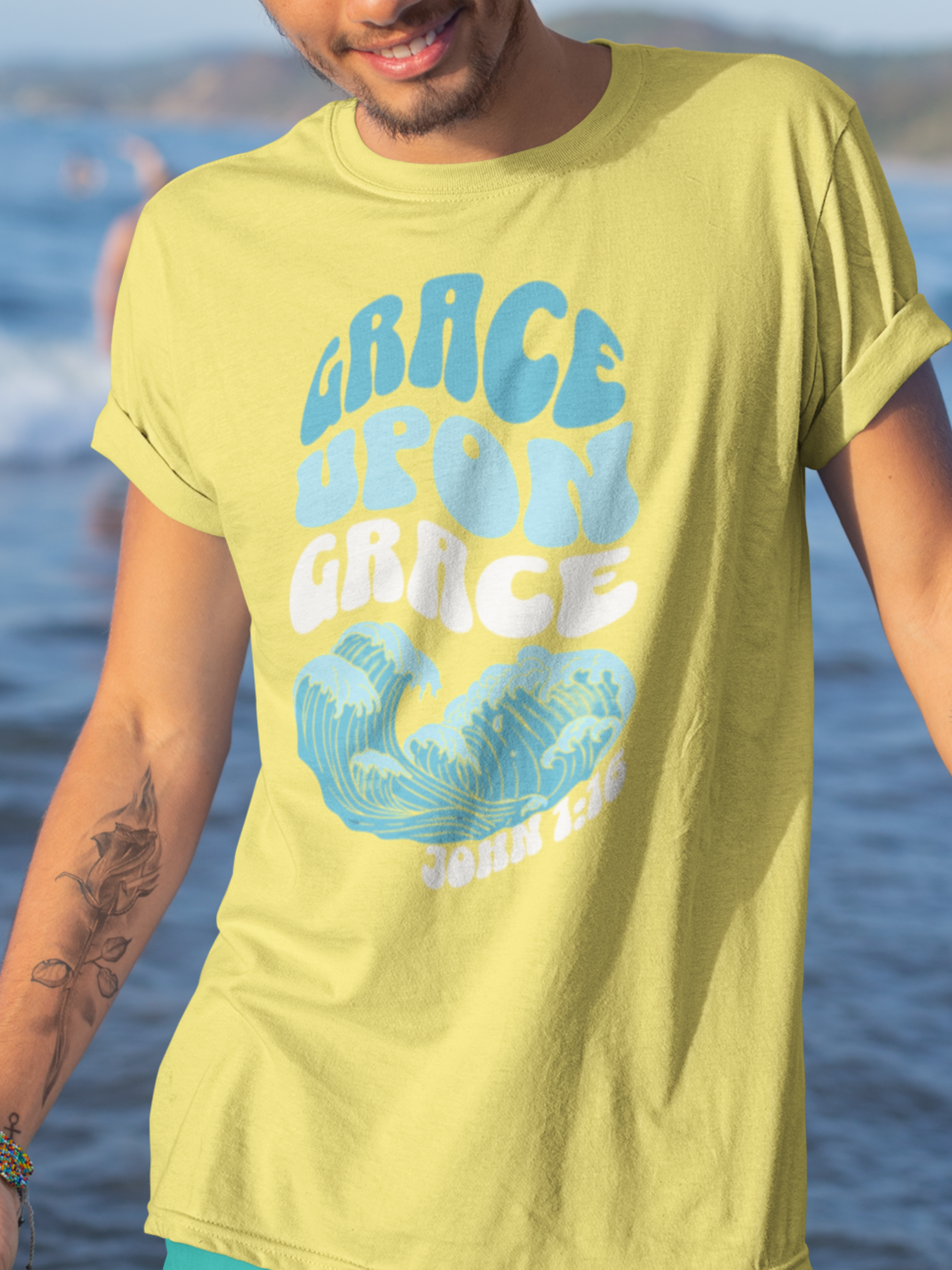 Grace upon Grace Gospel Short Sleeve Christian T-Shirt