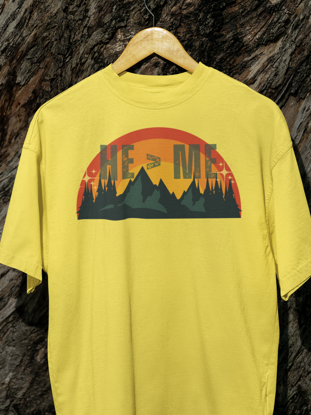 He is always greater than me Gospel short sleeved Christian T-shirt