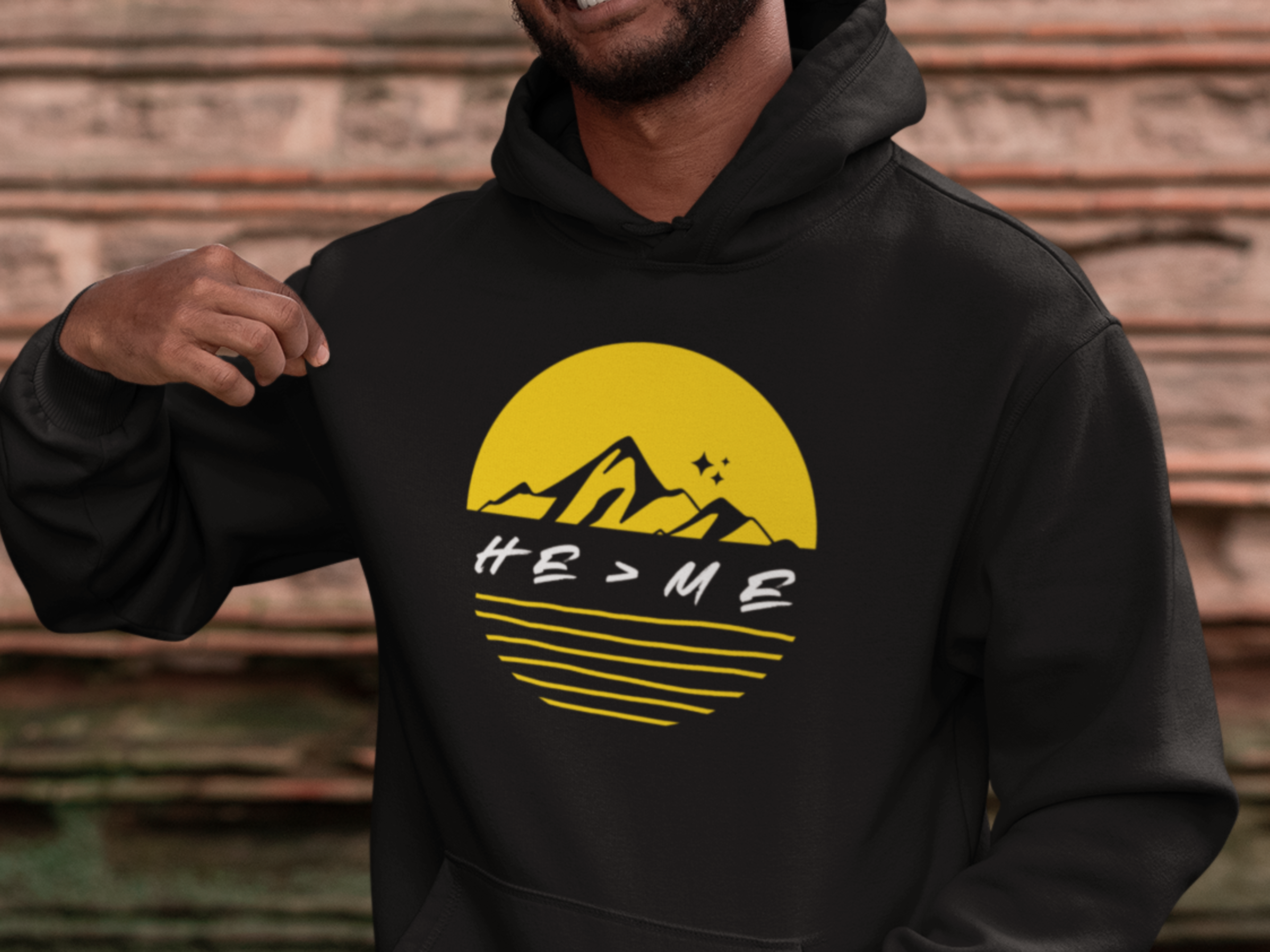 He is Greater than Me Gospel Long Sleeved Christian Hoodie