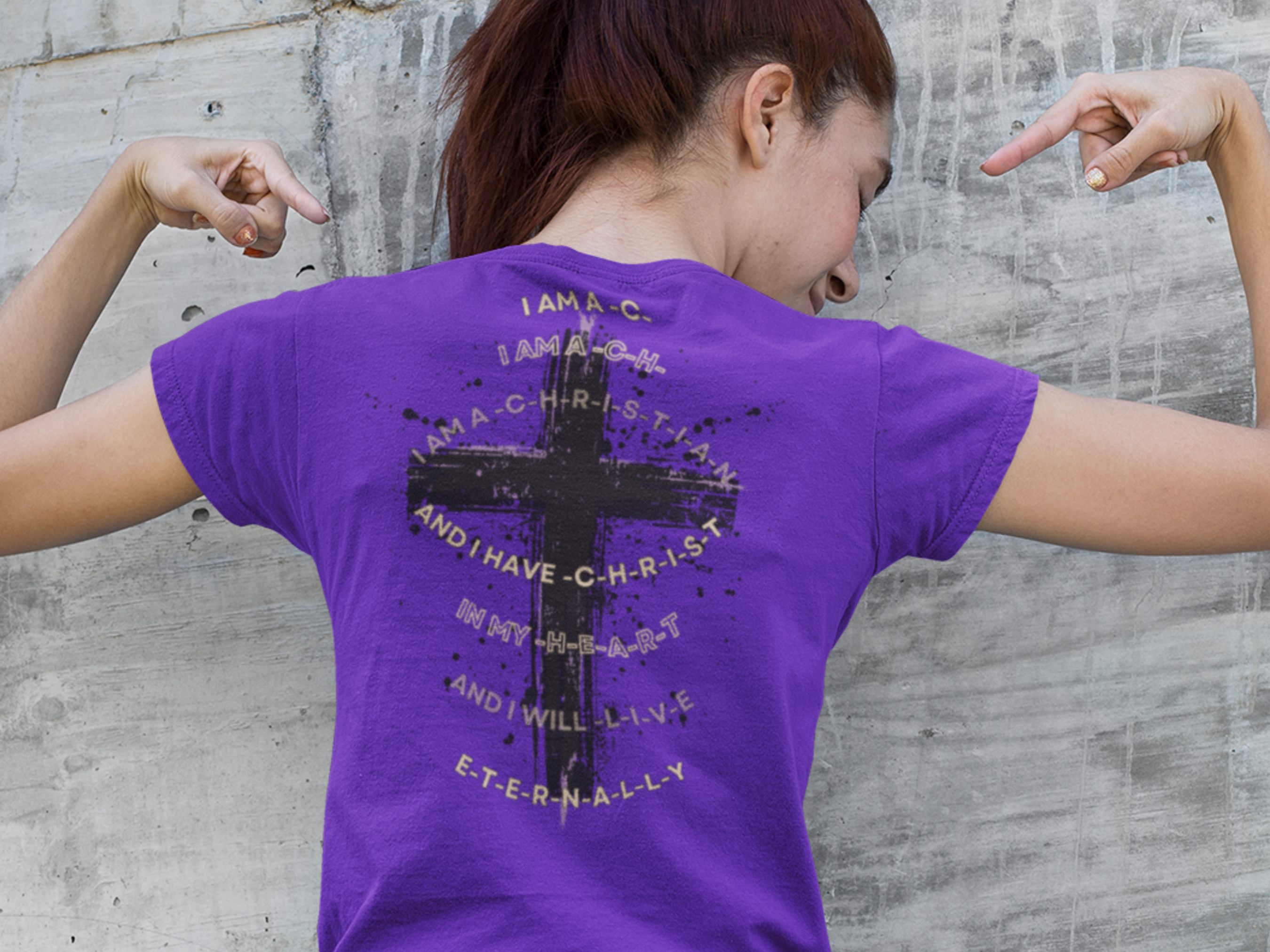 I am a C-H-R-I-S-T-I-A-N Gospel Short Sleeved Christian T Shirt