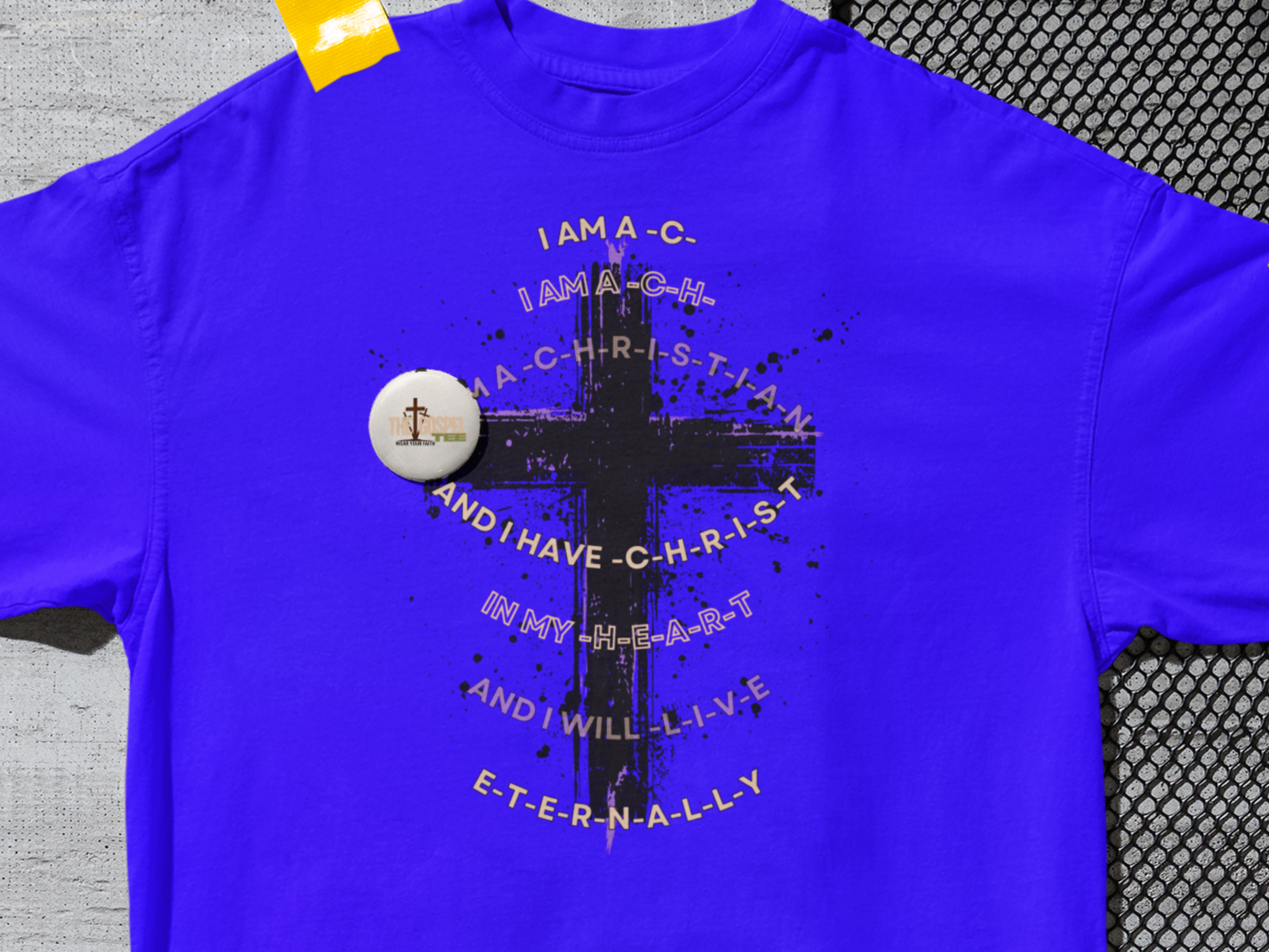 I am a C-H-R-I-S-T-I-A-N Gospel Short Sleeved Christian T Shirt