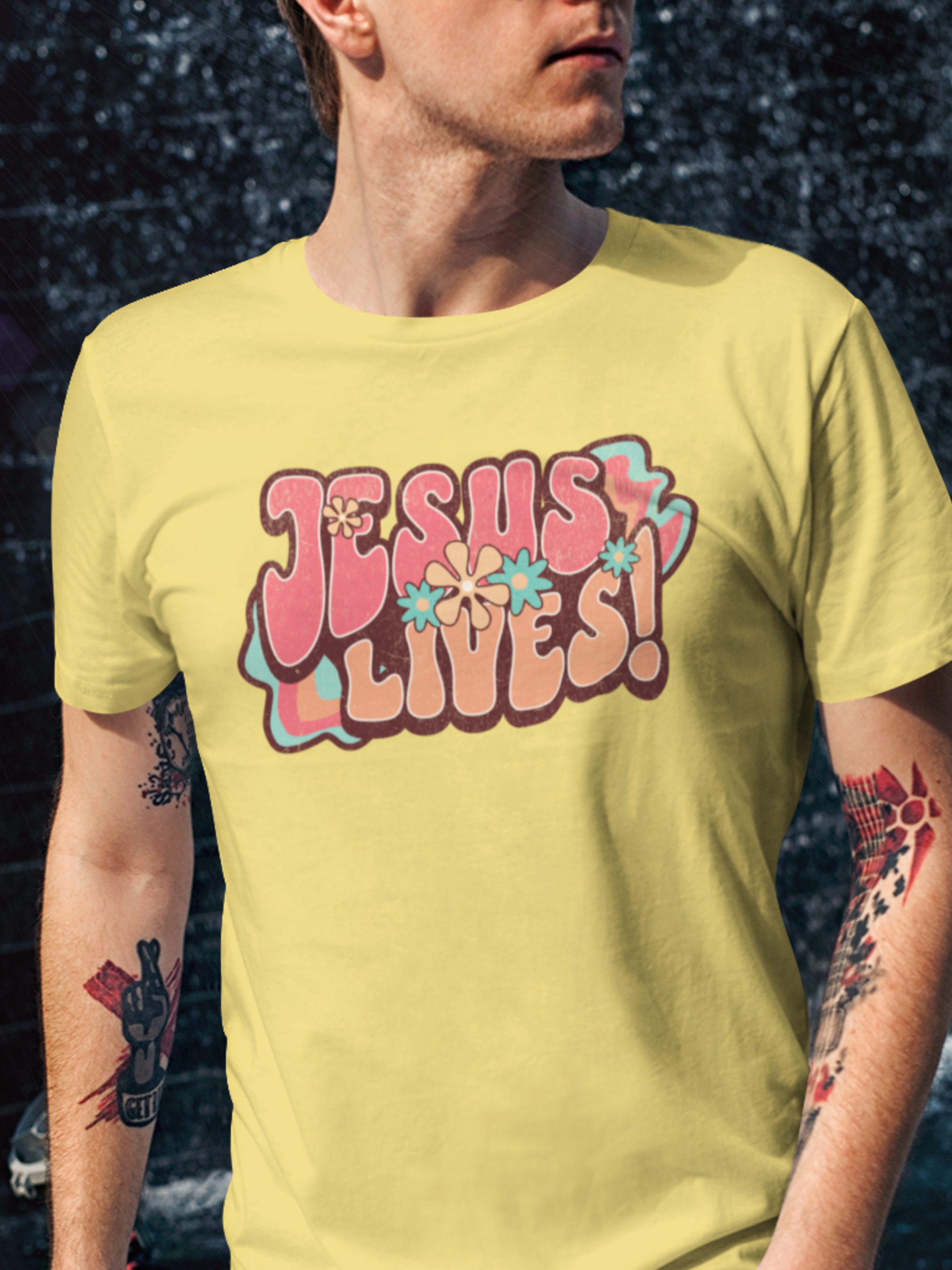 Jesus Lives Gospel Short Sleeve Christian T-shirt