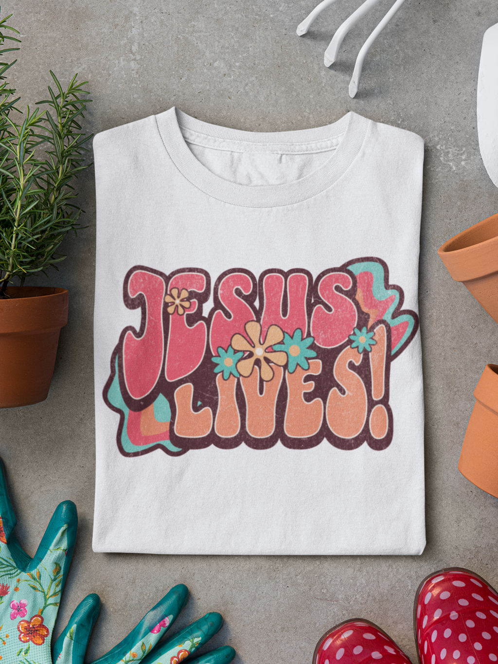 Jesus Lives Gospel Short Sleeve Christian T-shirt