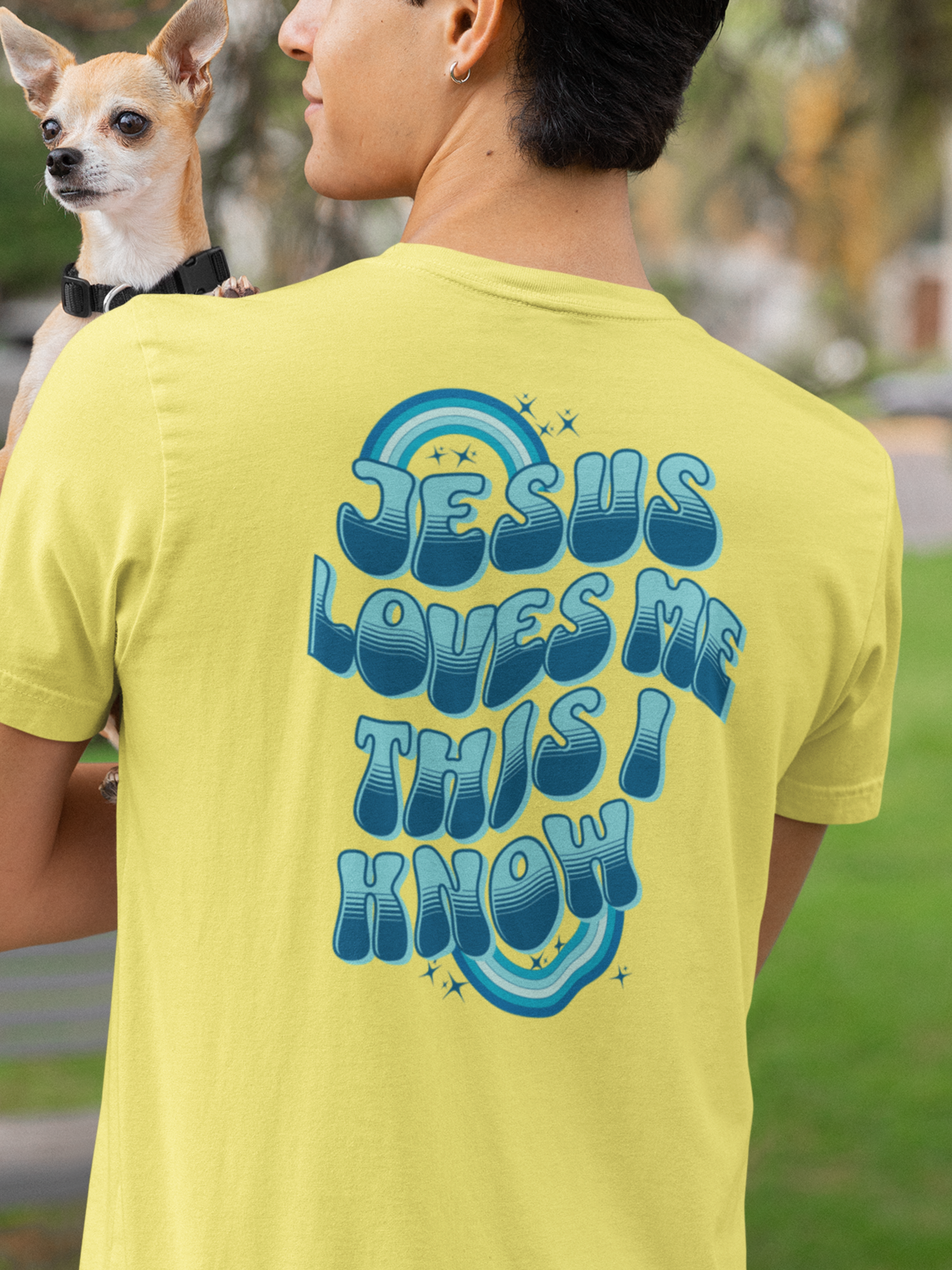 Jesus Loves Me This I Know Gospel Short Sleeved Christian T-Shirt