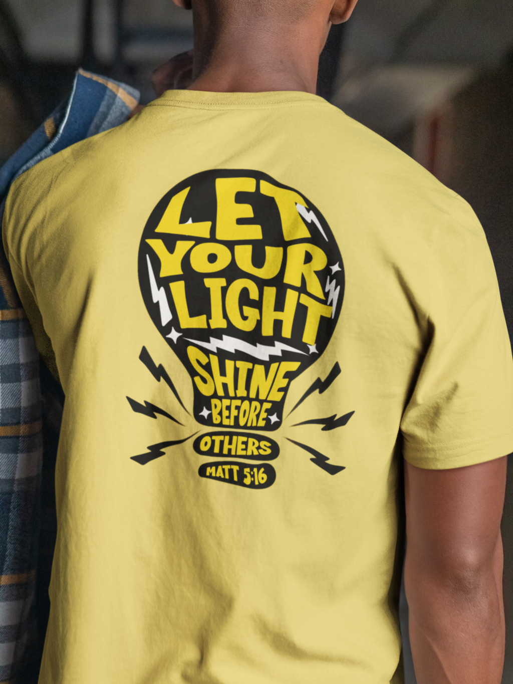 Let Your Light Shine Before Others Gospel Short Sleeved Christian T-Shirt