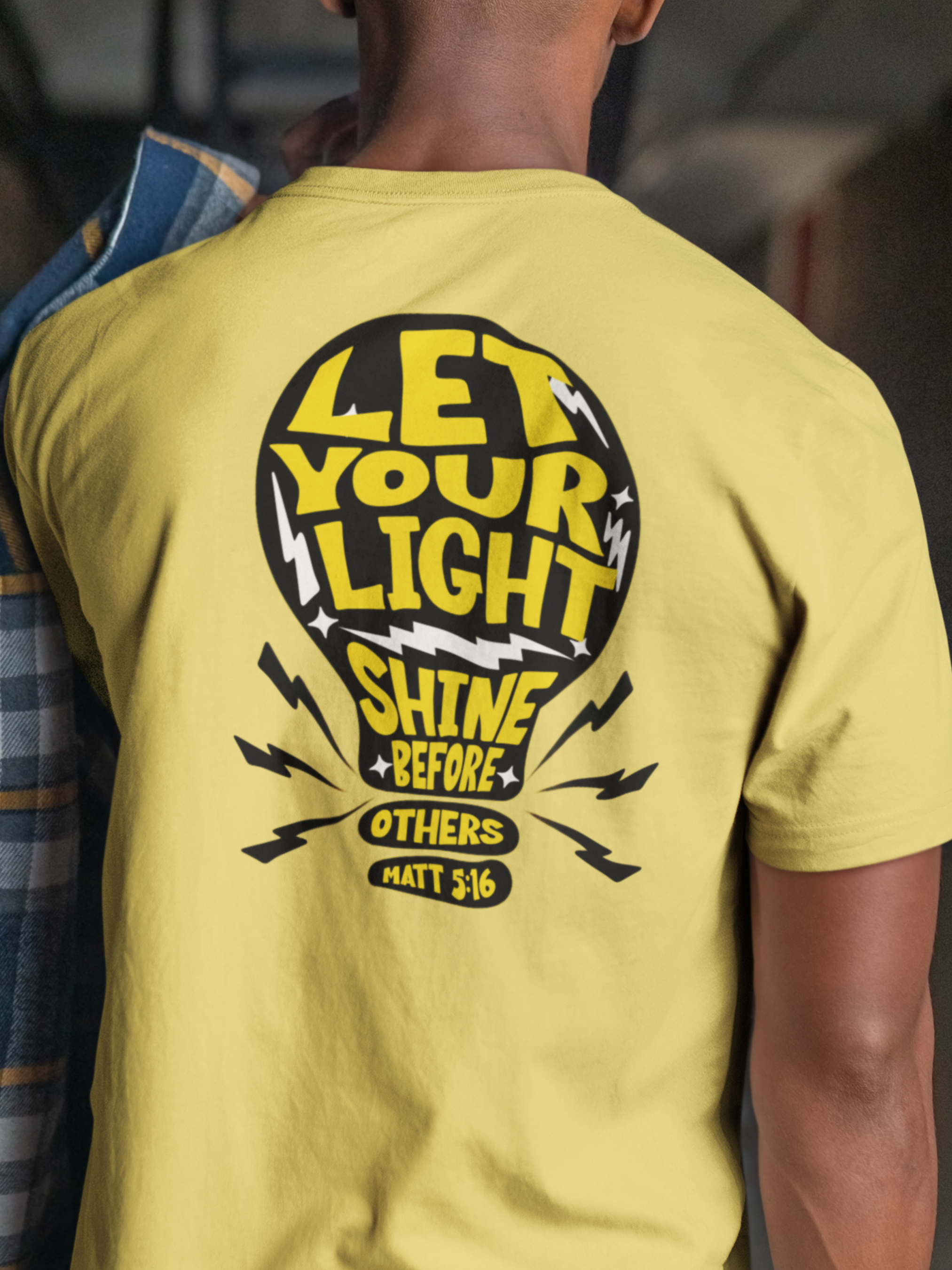Let Your Light Shine Before Others Gospel Short Sleeved Christian T-Shirt
