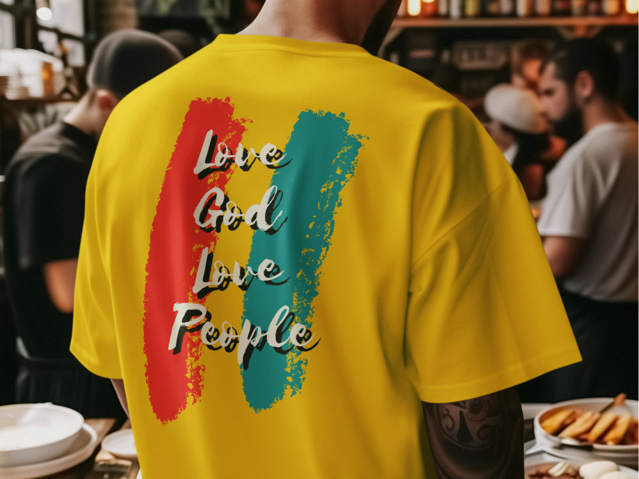 Love God Love People Gospel Short Sleeved Christian T-Shirt
