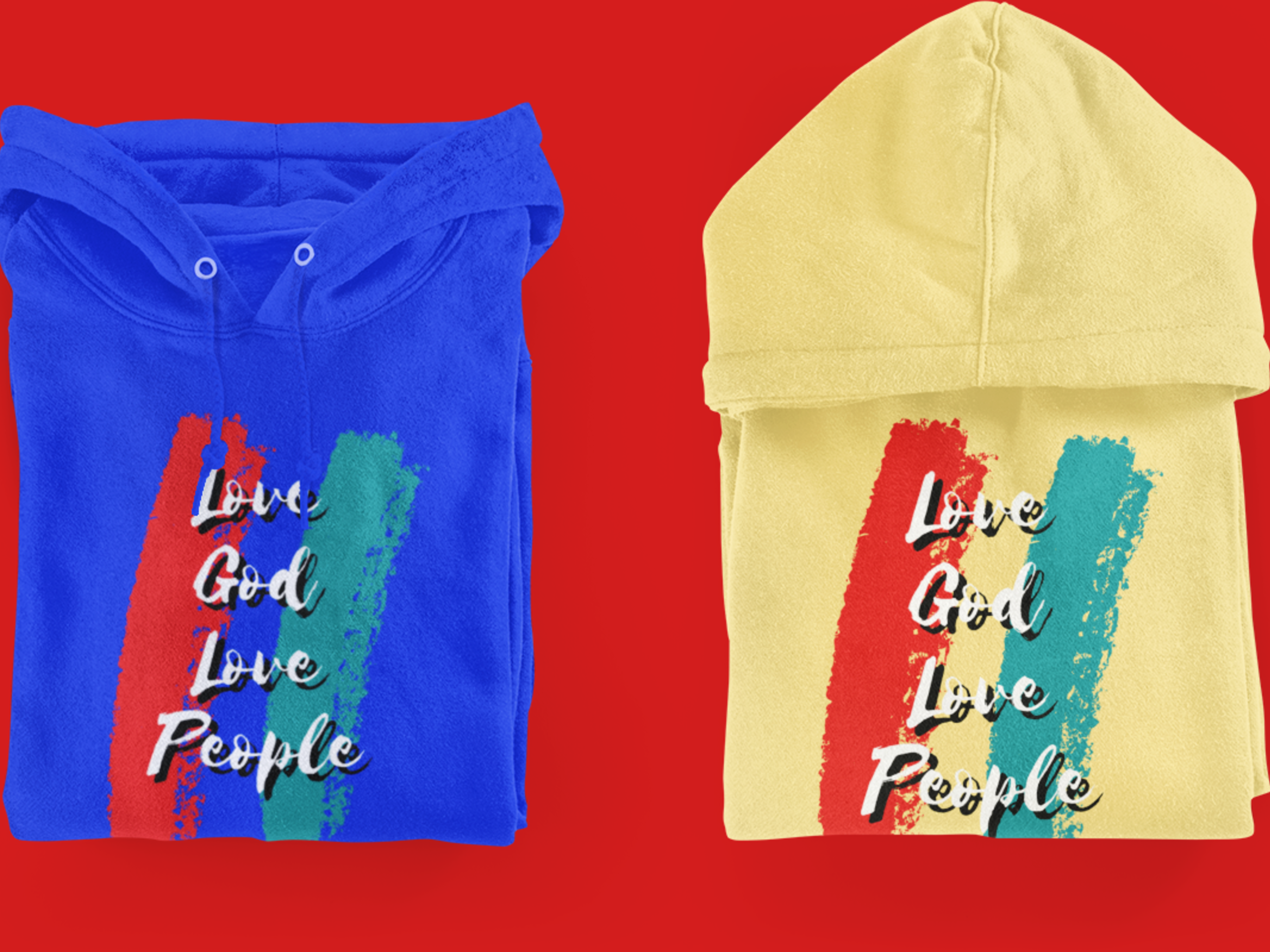 Love God Love People Gospel Long Sleeve Christian Hoodie