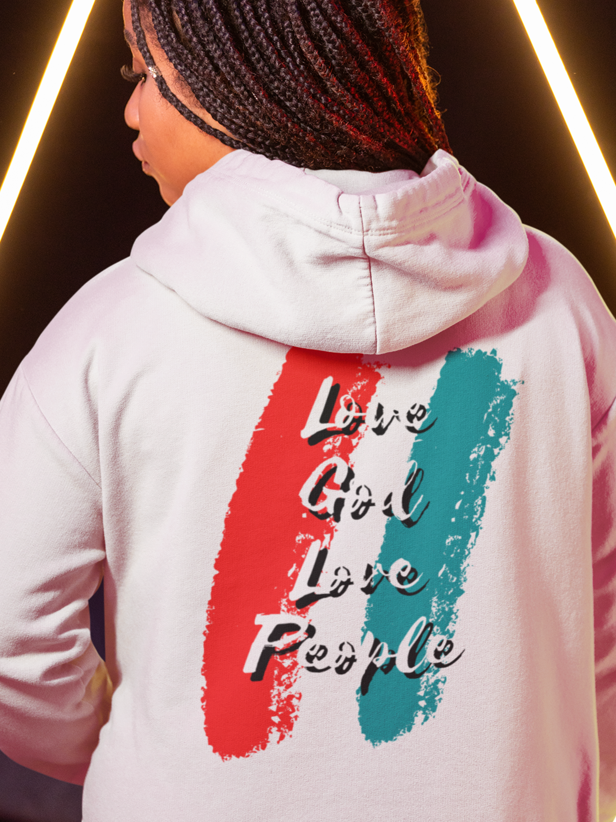 Love God Love People Gospel Long Sleeve Christian Hoodie