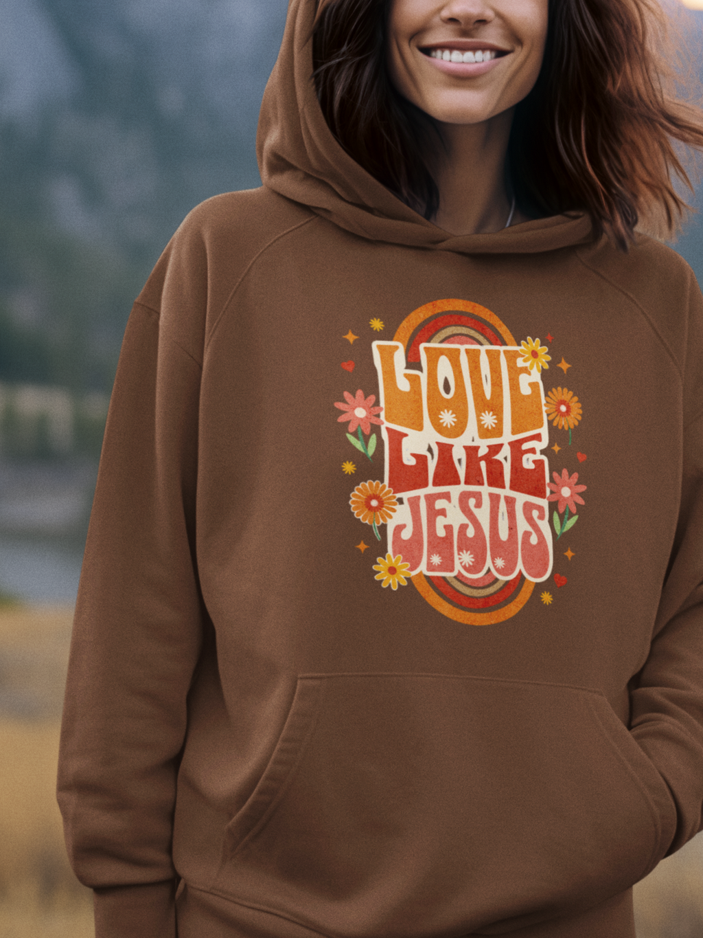 Love Like Jesus Gospel Long Sleeve Christian Hoodie