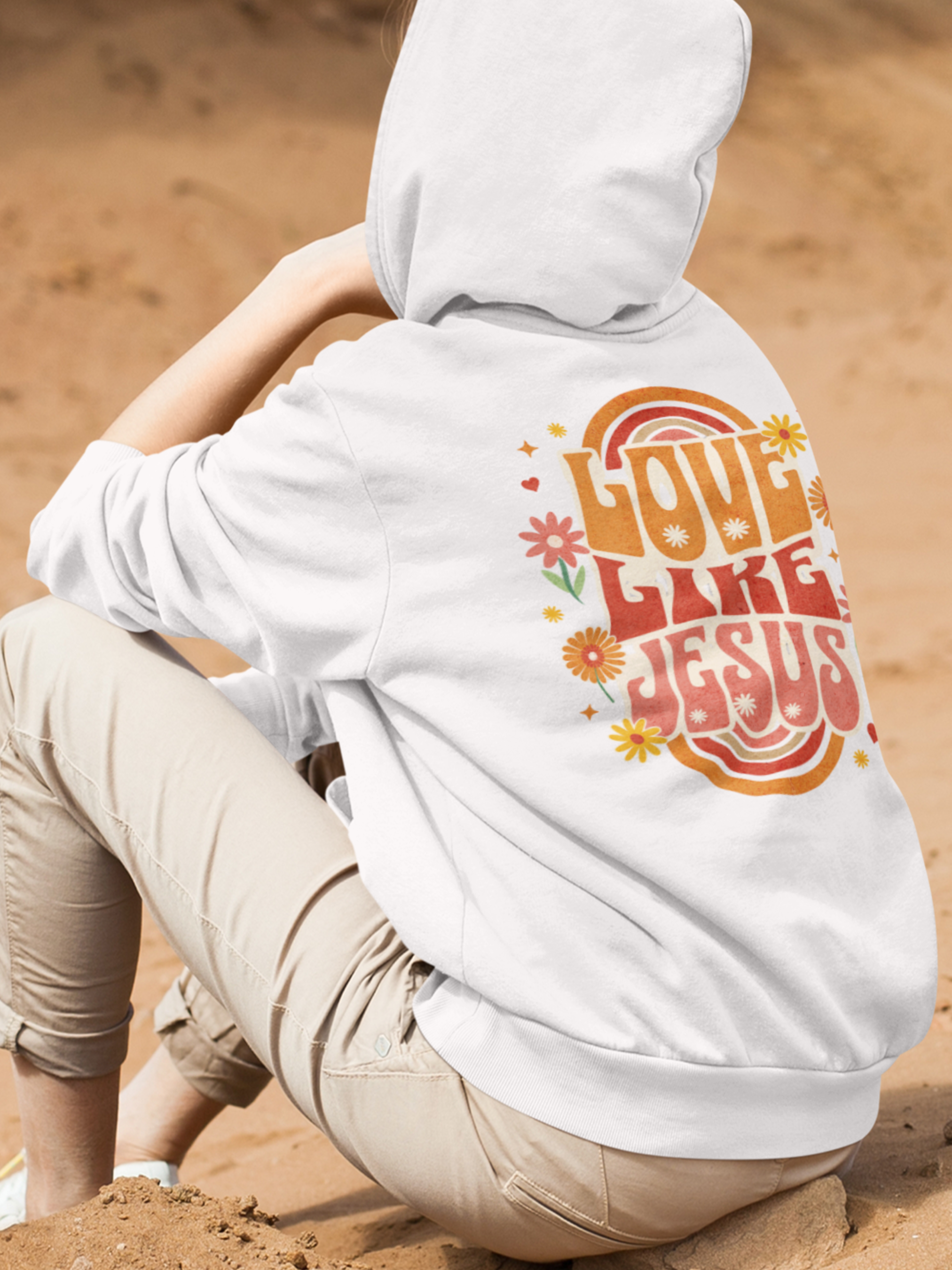Love Like Jesus Gospel Long Sleeve Christian Hoodie