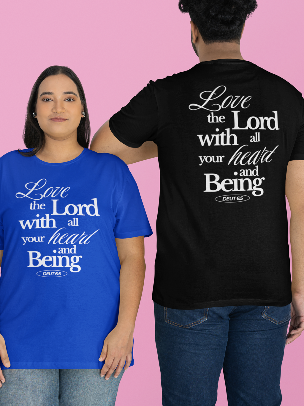 Love the Lord With All Your Heart and Being Gospel Short Sleeved Christian T-shirt