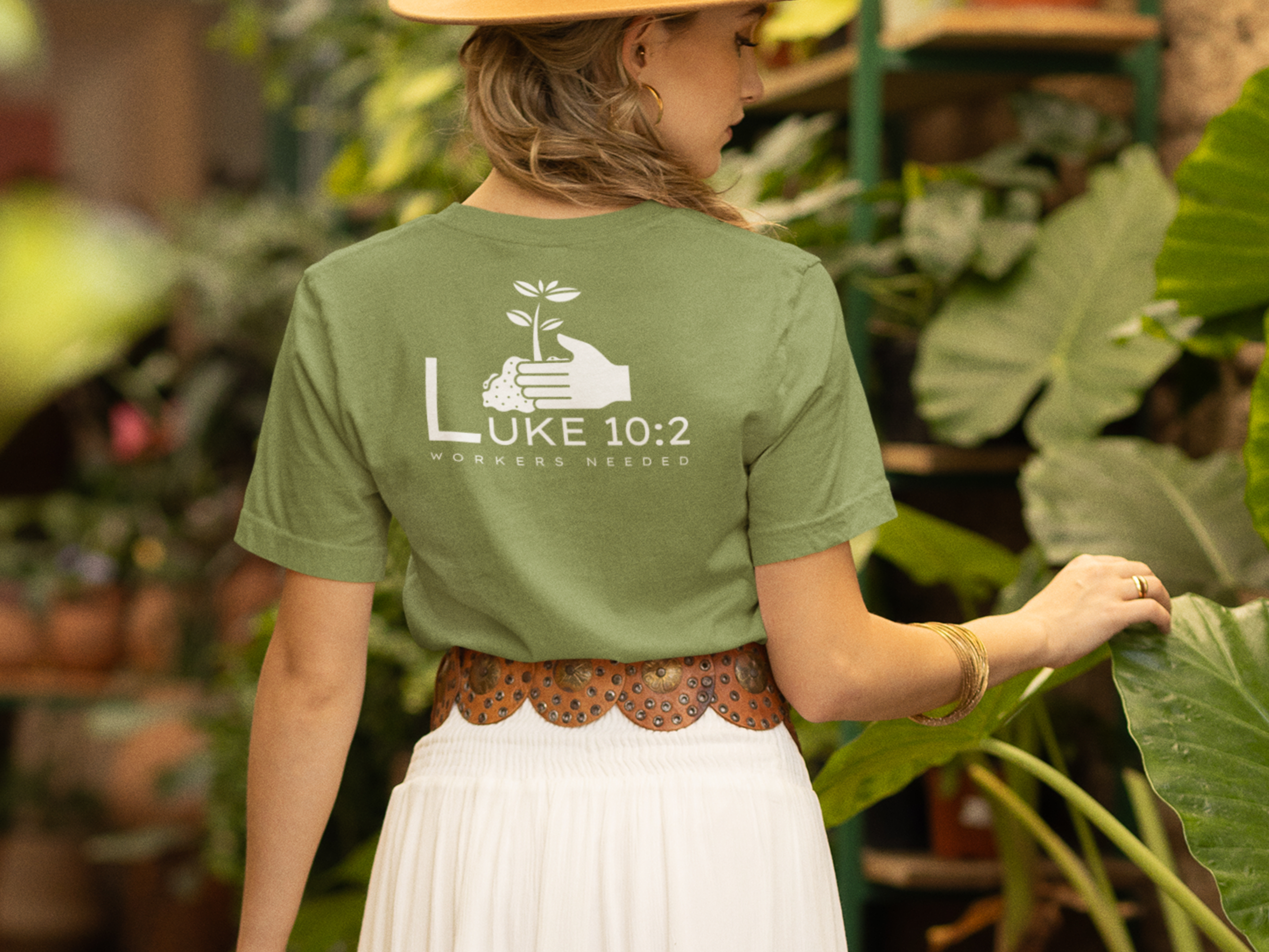 Workers Needed Luke 10:2 Gospel Short Sleeved Christian T-Shirt