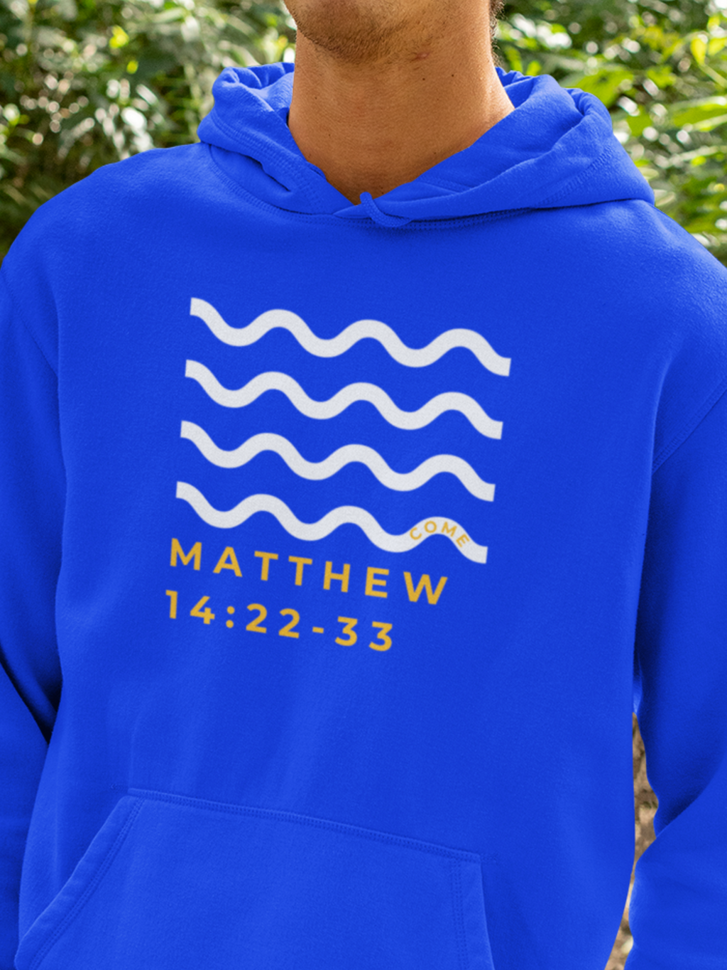 Come Walk on Water Gospel Long Sleeved Christian Hoodie