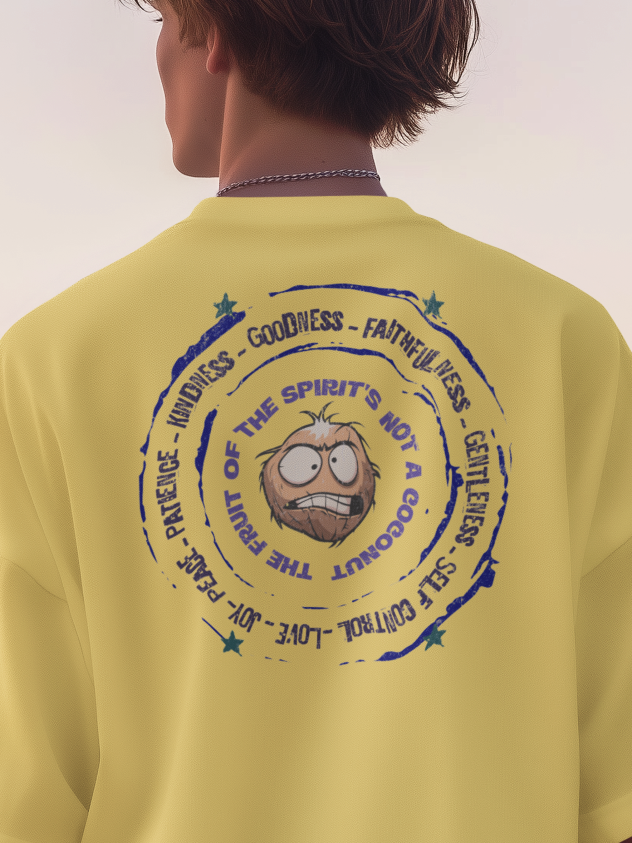 The Fruit of the Spirit's Not a Coconut Gospel Short Sleeved Christian T-Shirt