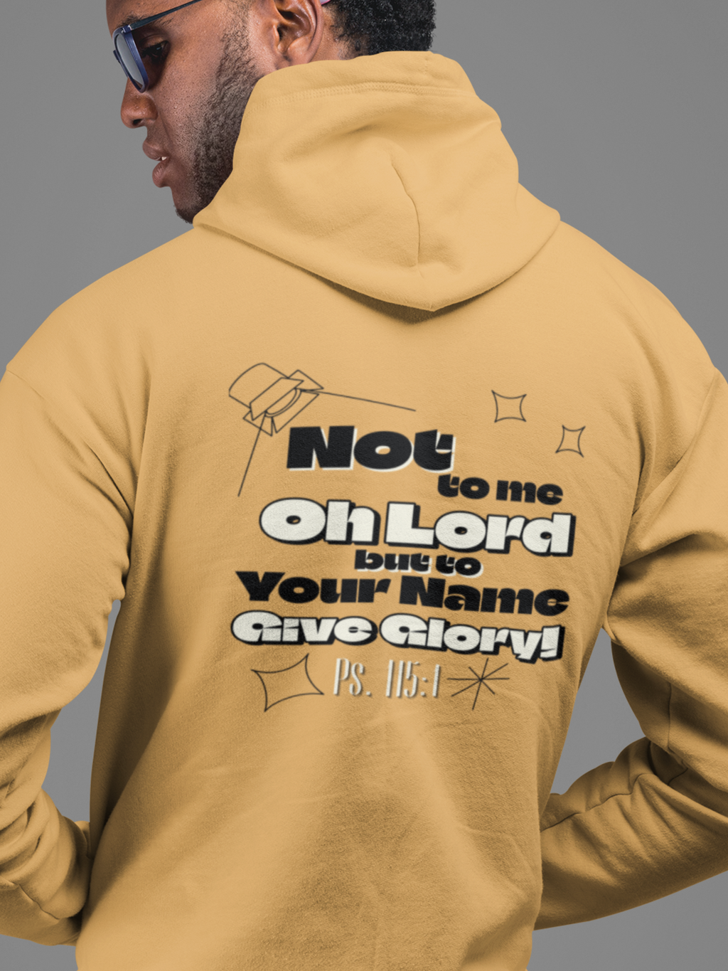 Not To Me Oh Lord But To You Gospel Long Sleeved Christian Hoodie