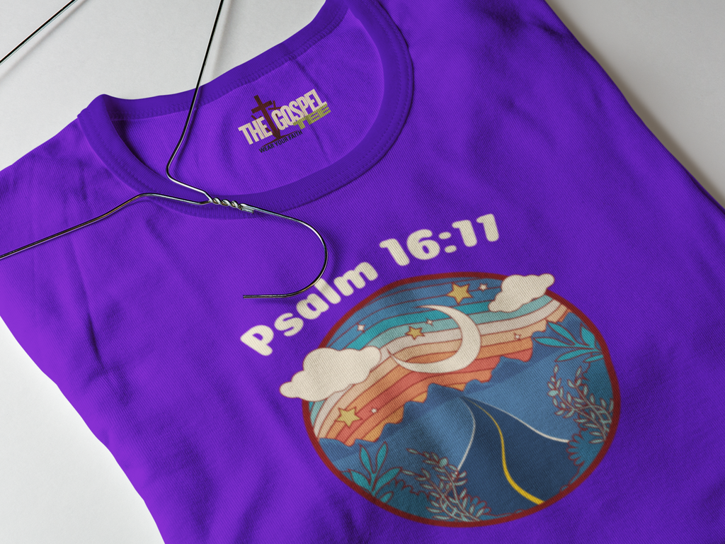 Psalm 16:11 You Make Known To Me The Path Gospel Short Sleeved Christian T-Shirt