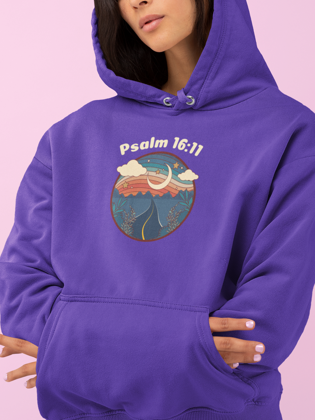 Psalm 16:11 You Make Known To Me The Path Gospel Long Sleeved Christian Hoodie