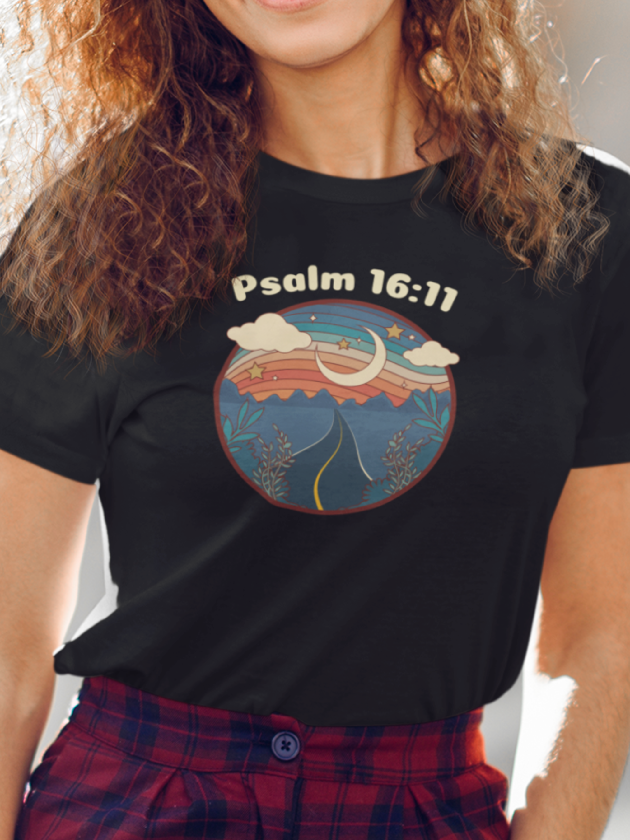 Psalm 16:11 You Make Known To Me The Path Gospel Short Sleeved Christian T-Shirt