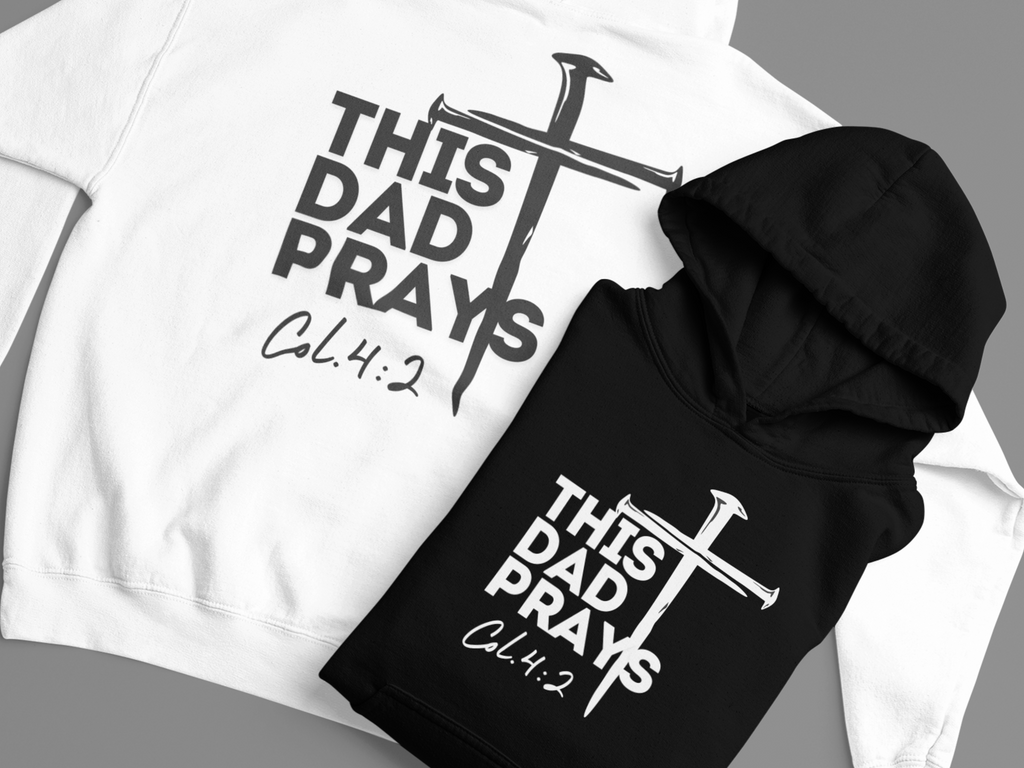 This Dad Prays Christian Hoodie