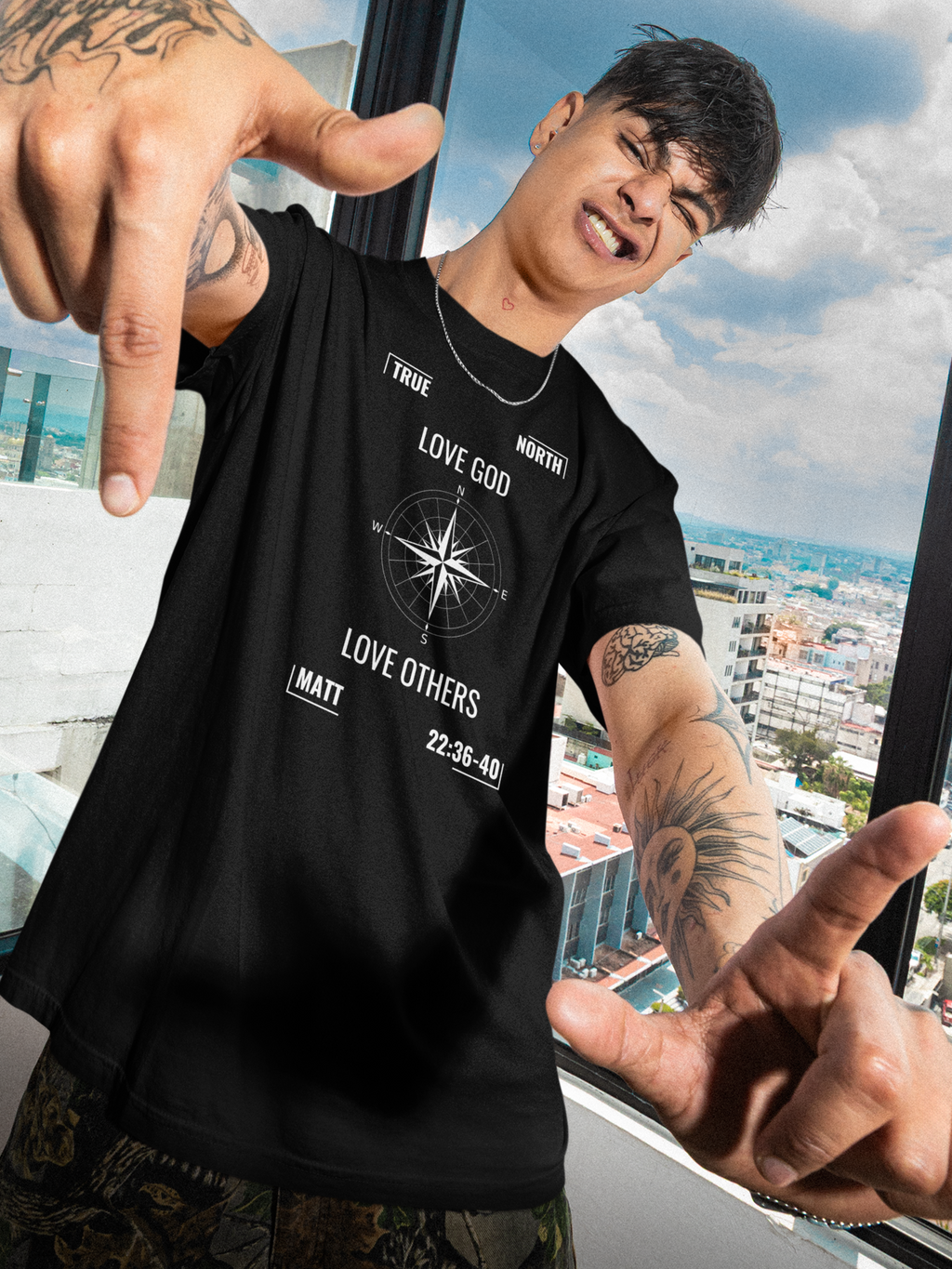 True North Greatest Commandment Gospel Short Sleeved Christian T-Shirt