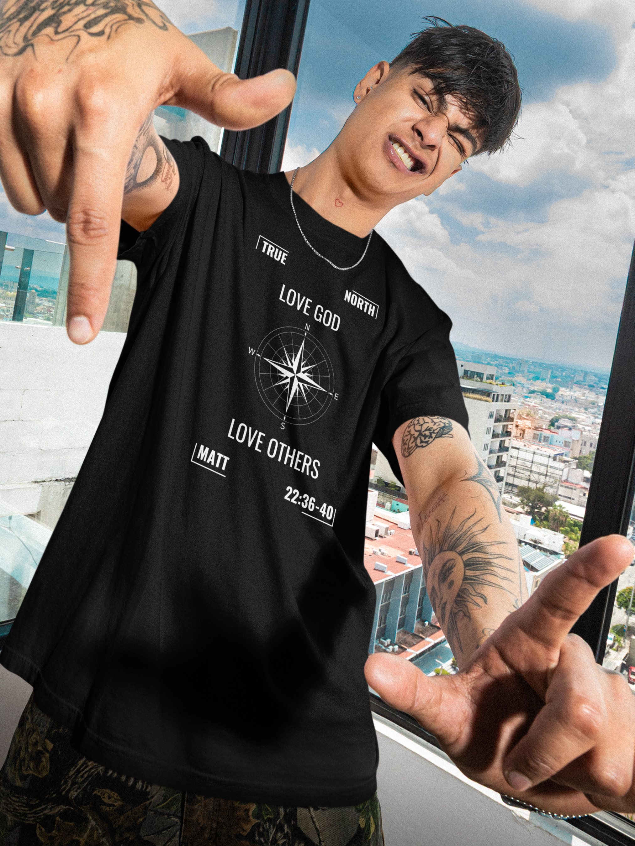 True North Greatest Commandment Gospel Short Sleeved Christian T-Shirt