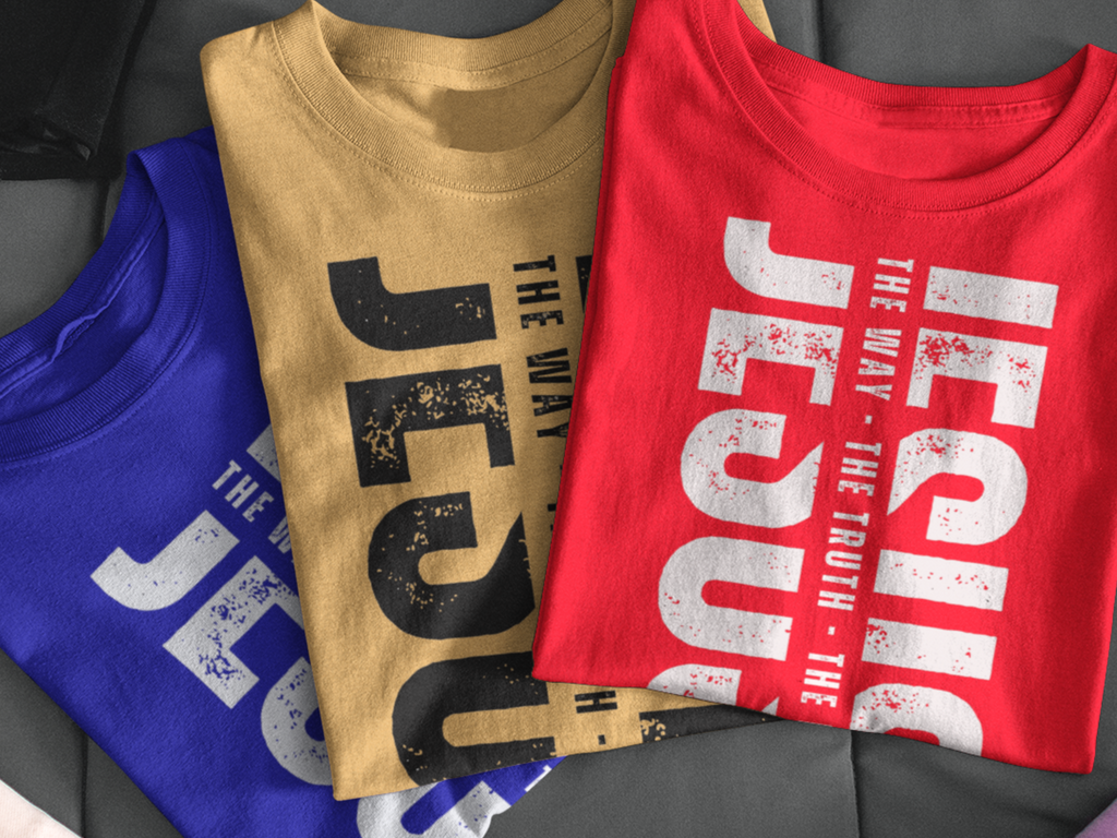 Jesus is the Way, Truth and Life Gospel Short Sleeved Christian T Shirt
