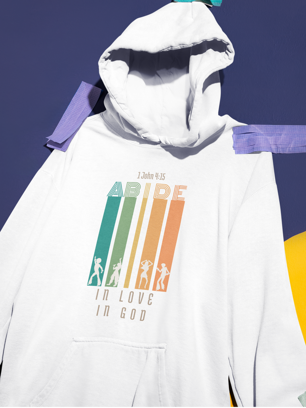 Abide in Love and His Love Gospel Long Sleeved Christian Hoodie