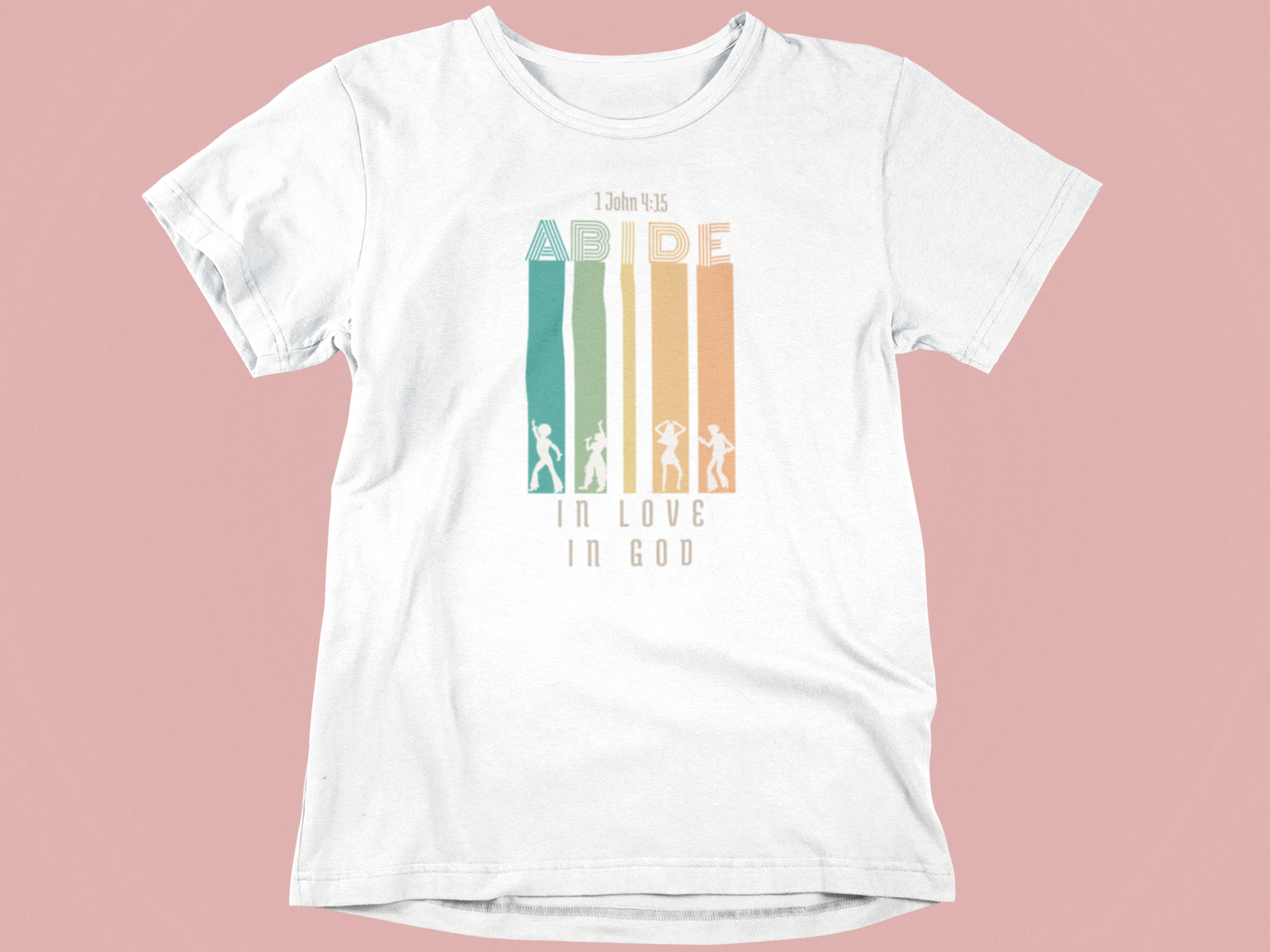 Abide in Love and His Love Gospel Short Sleeved Christian t-shirt