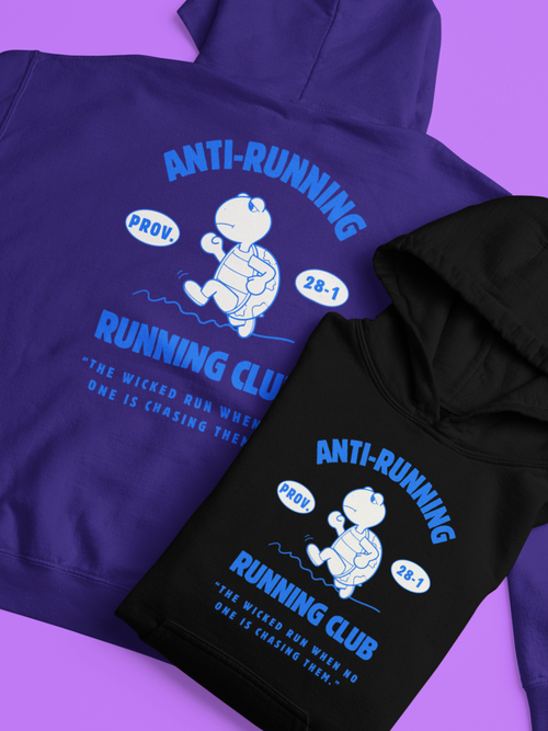 Anti Running Running Club Gospel Long Sleeved Christian Hoodie