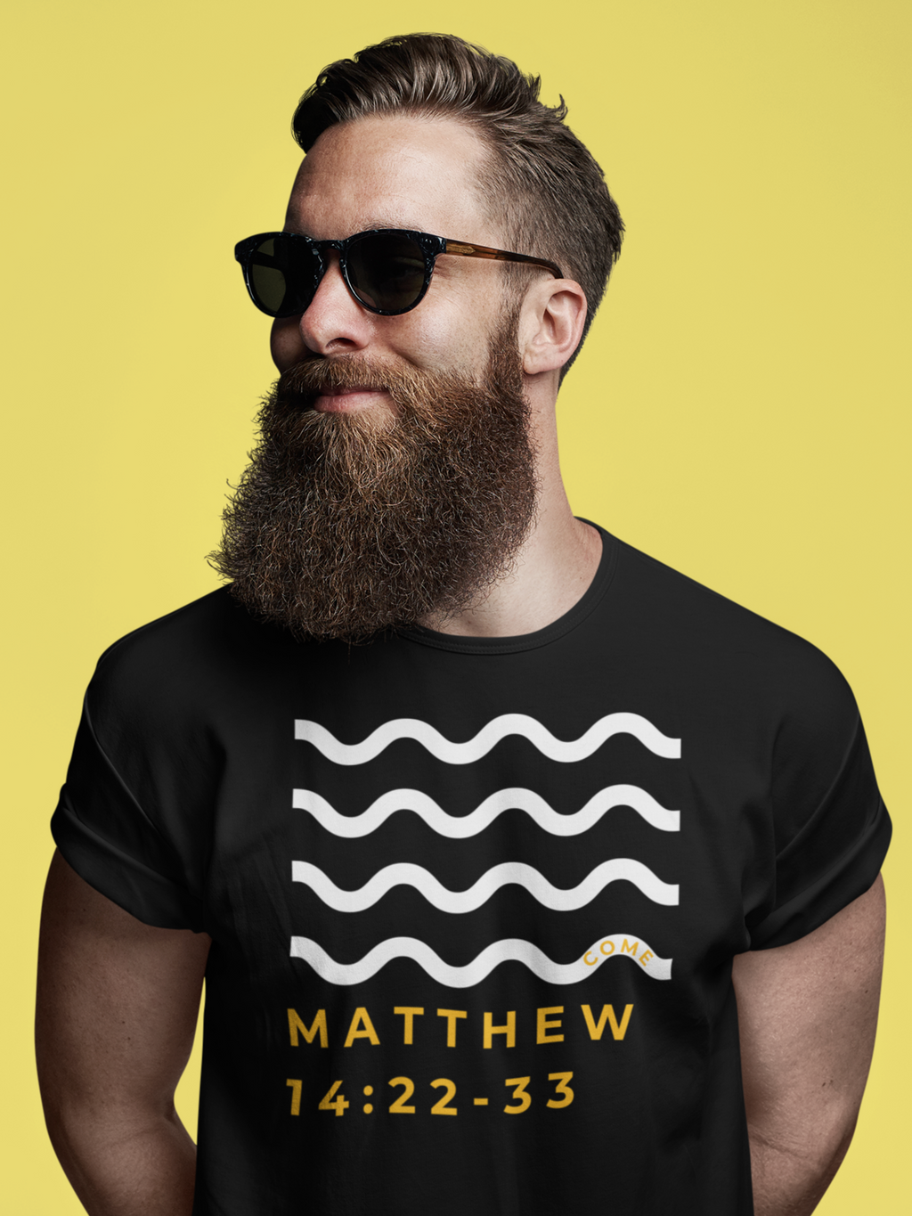 Come Walk on Water Gospel Short Sleeved Christian T Shirt