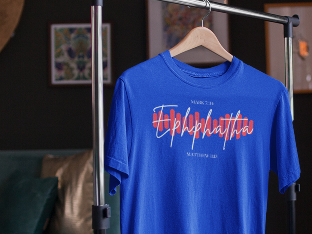 Ephphatha  Be Opened Gospel Short Sleeved Christian T-Shirt