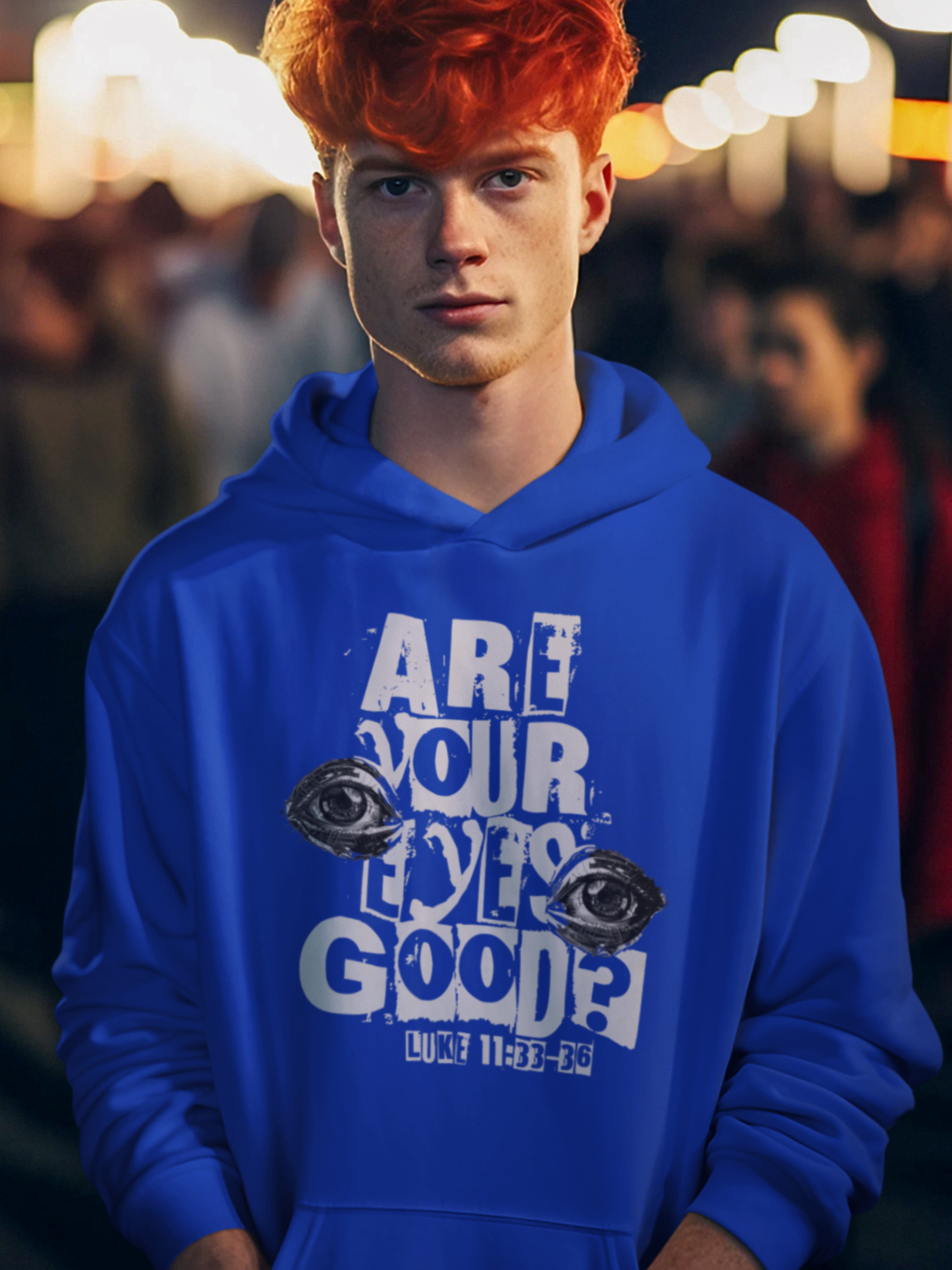 Luke 11:33-36 How are Your Eyes Gospel Long Sleeve Christian T-Shirt