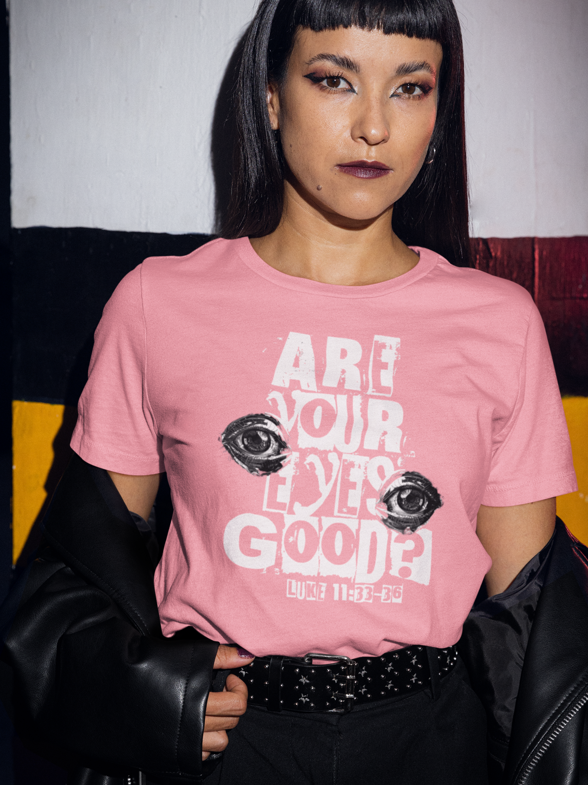 Luke 11:33-36 How are Your Eyes Gospel Short Sleeved Christian T-shirt