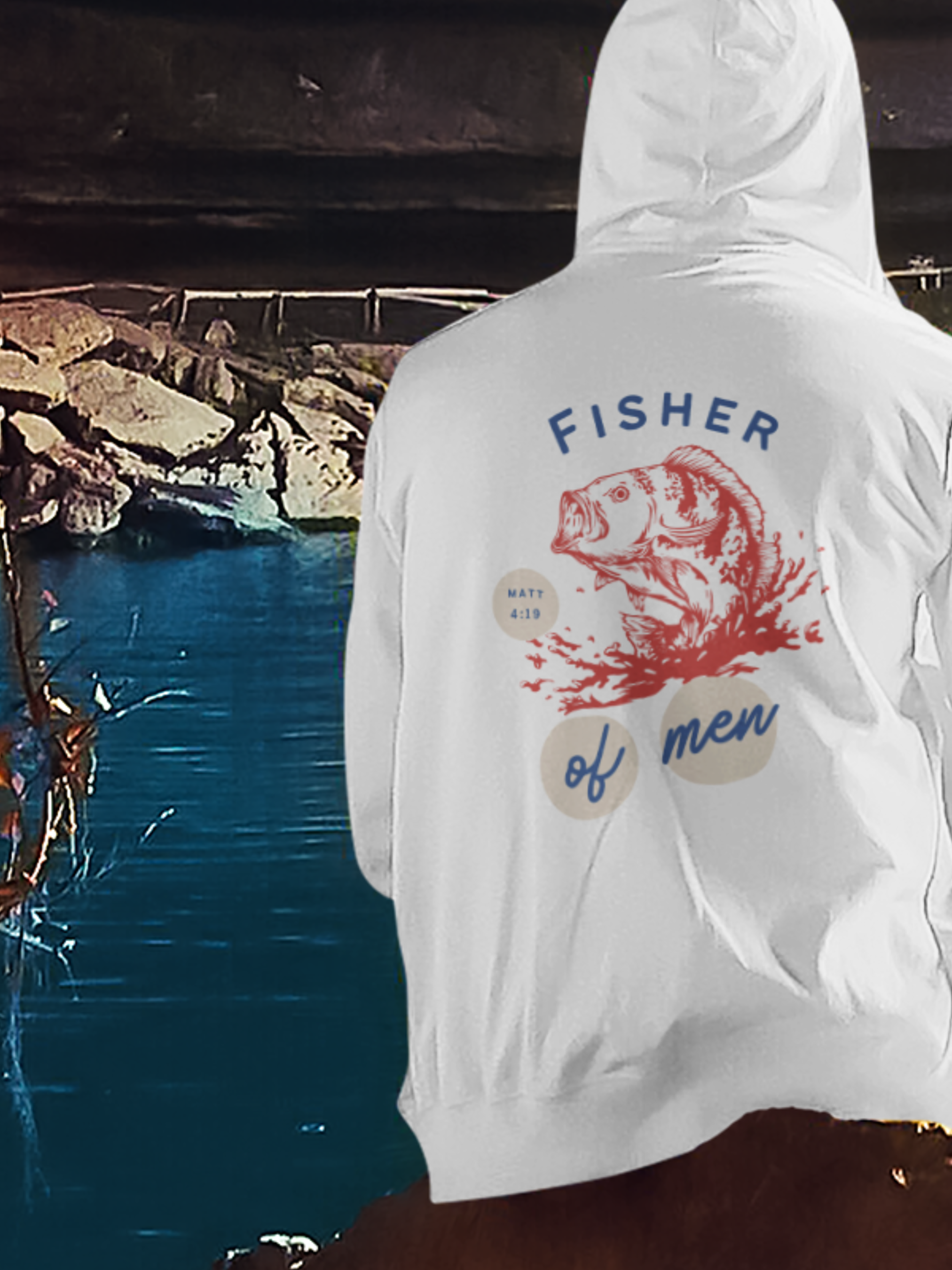 Fisher of Men Gospel Long Sleeved Christian Hoodie