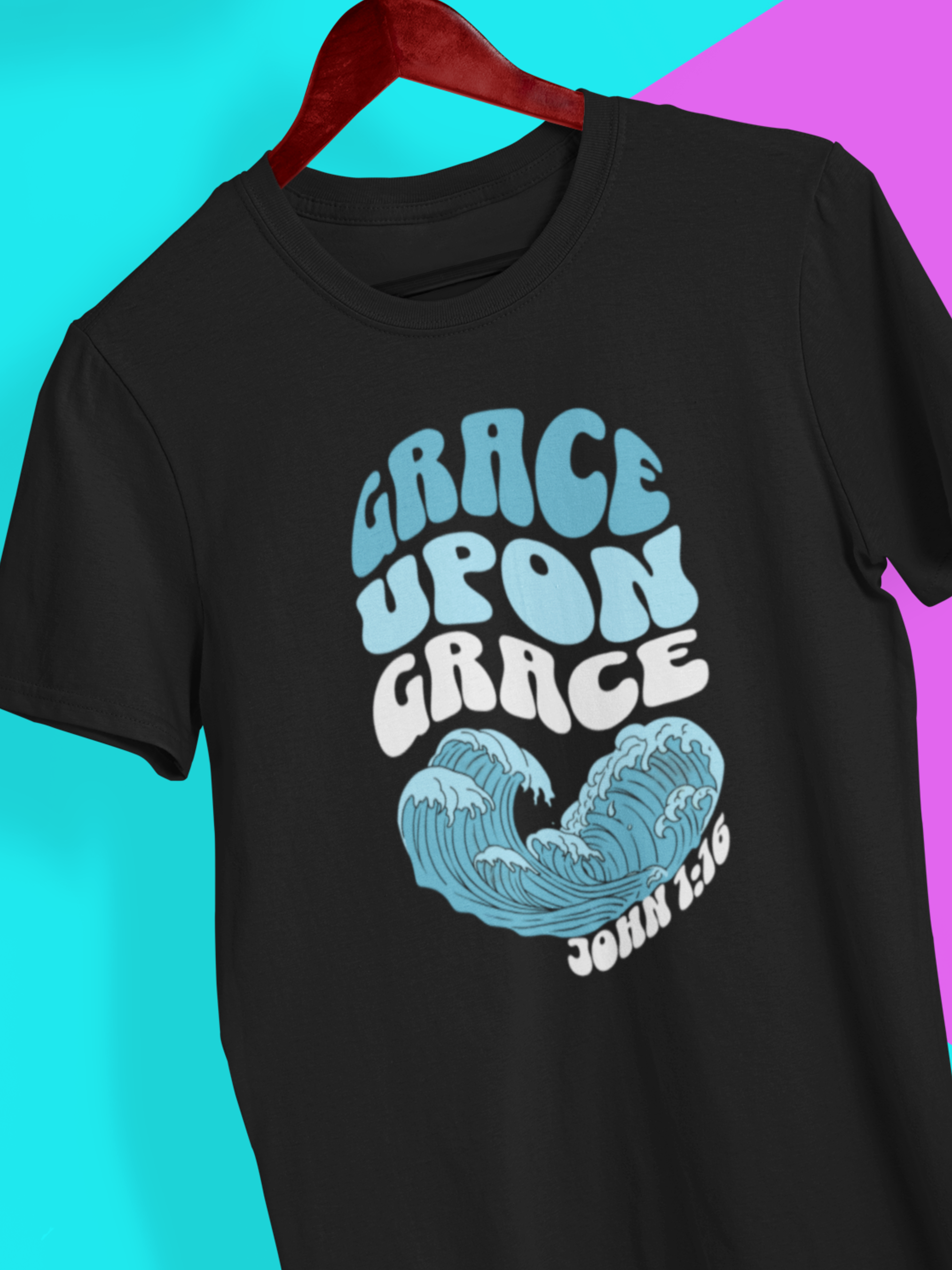 Grace upon Grace Gospel Short Sleeve Christian T-Shirt