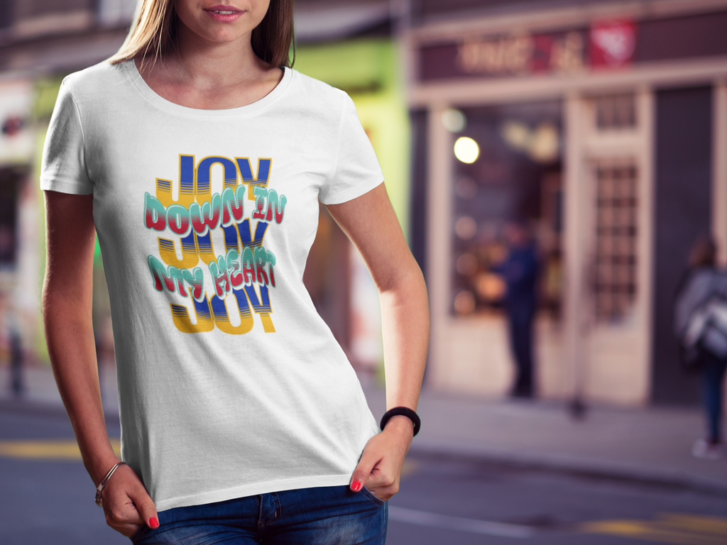 Joy Joy Joy Down in My Heart Gospel Short Sleeve Christian T-shirt