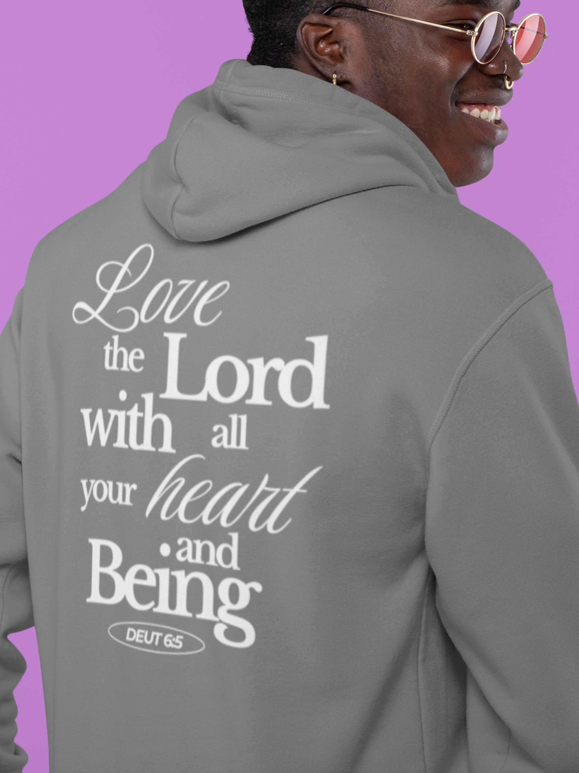 Love the Lord With All Your Heart and Being Gospel Long Sleeved Christian Hoodie