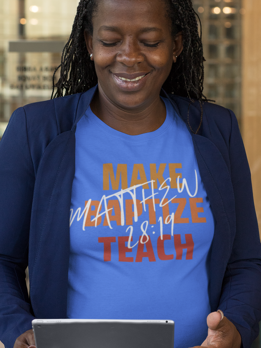 Make Baptize Teach Gospel Short Sleeved Christian T-Shirt