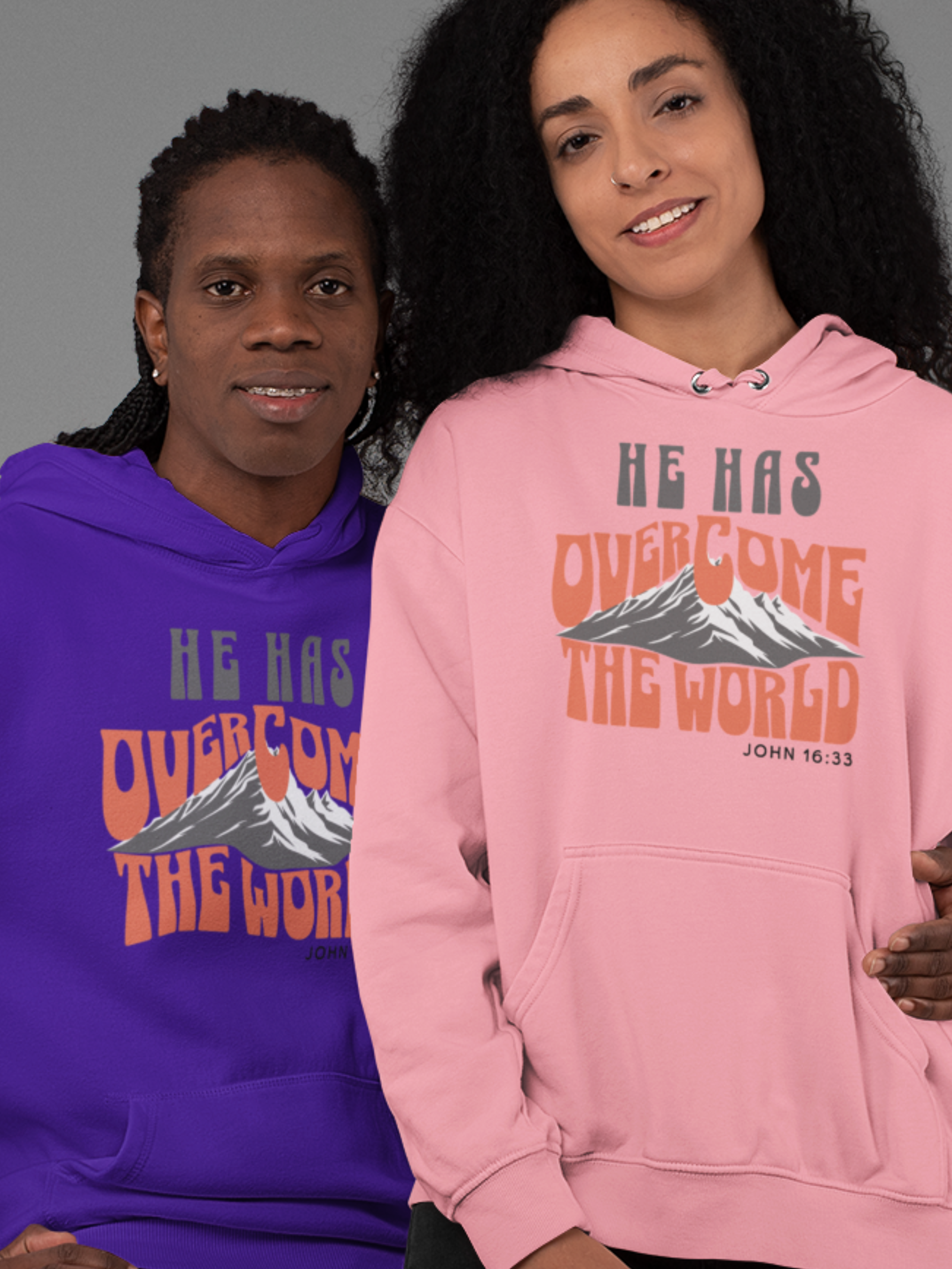 Jesus Has Overcome the World Gospel Long Sleeve Christian Hoodie