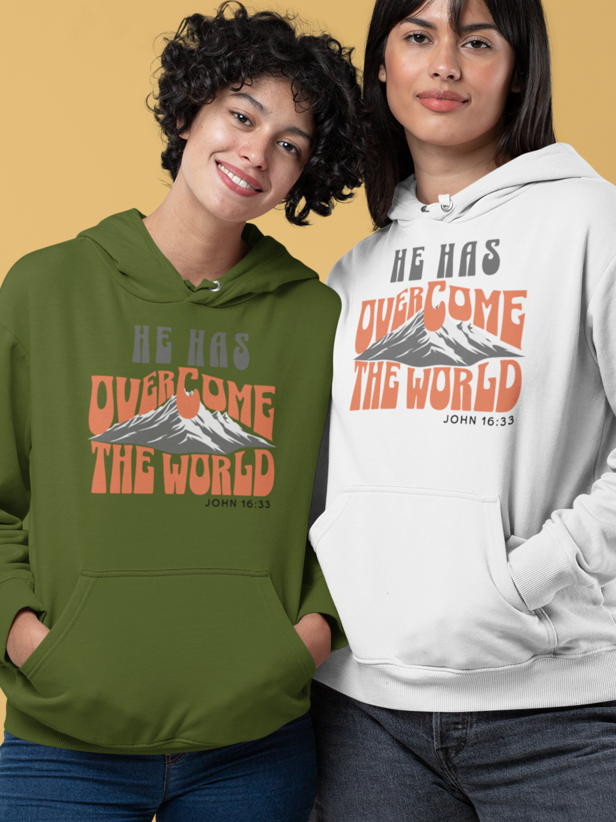 Jesus Has Overcome the World Gospel Long Sleeve Christian Hoodie
