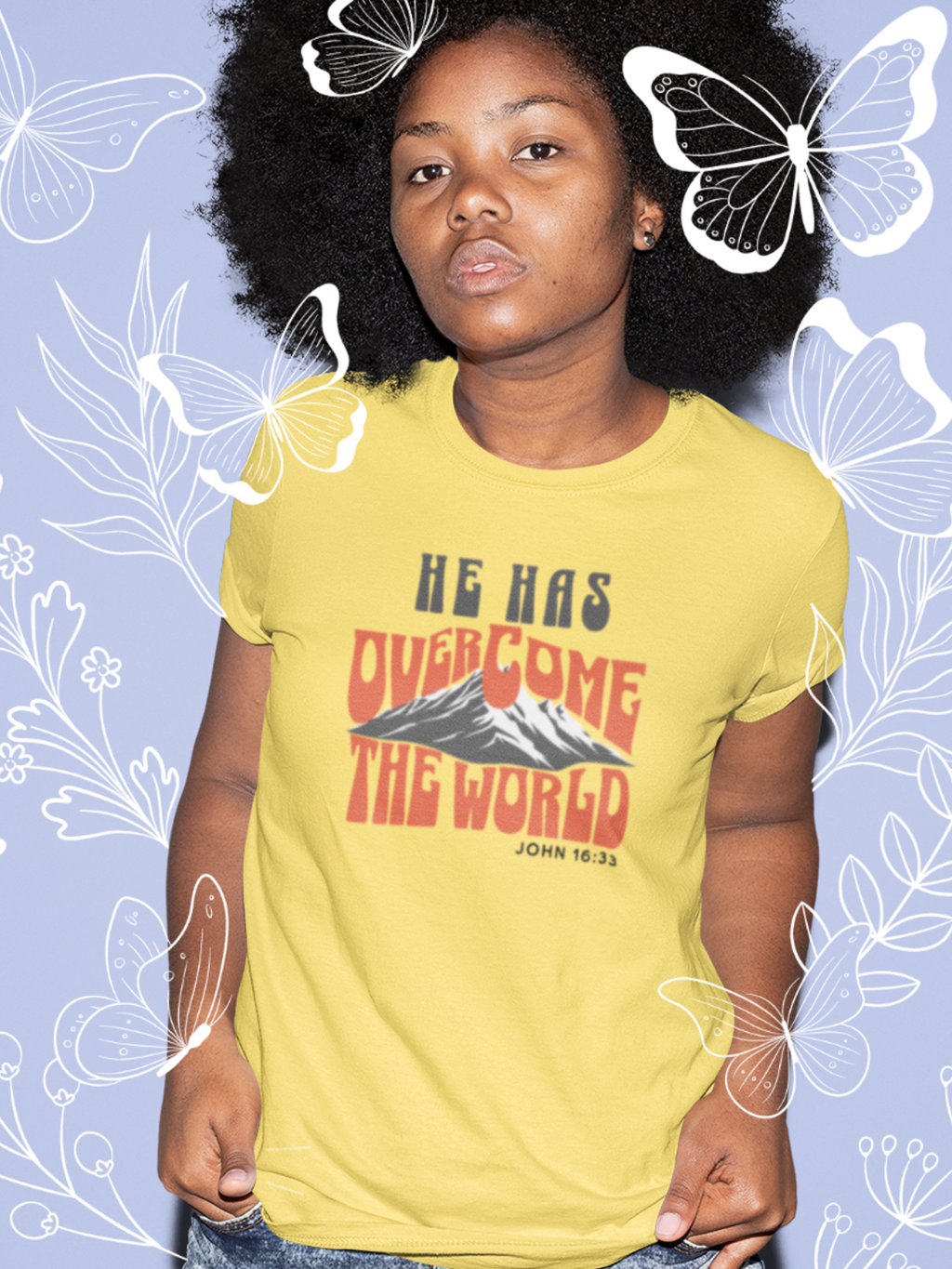 Jesus Has Overcome the World Gospel Short Sleeve Christian T-shirt