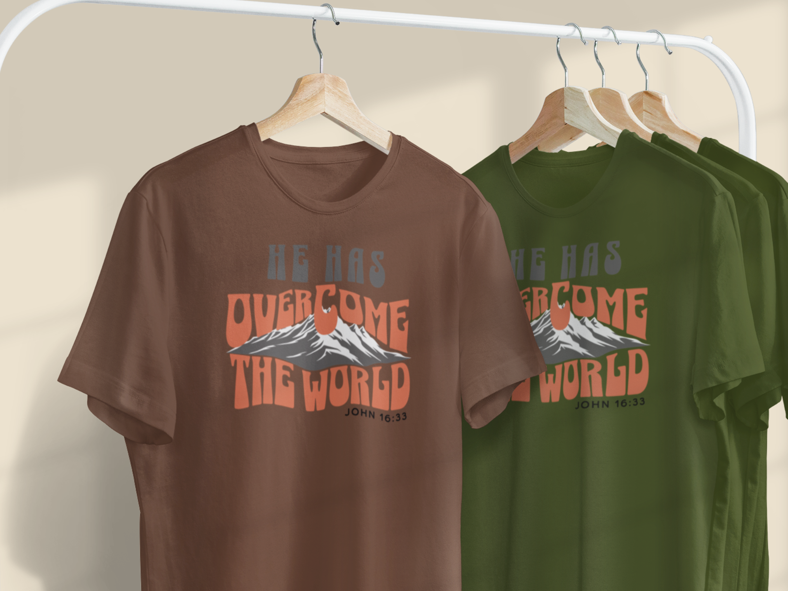Jesus Has Overcome the World Gospel Short Sleeve Christian T-shirt