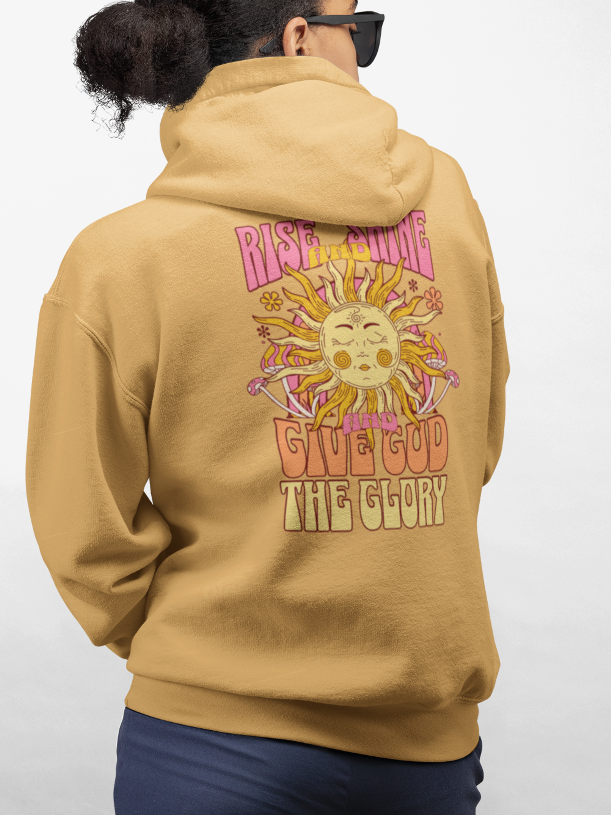 Rise and Shine and Give God the Glory Gospel Long Sleeved Christian Hoodie