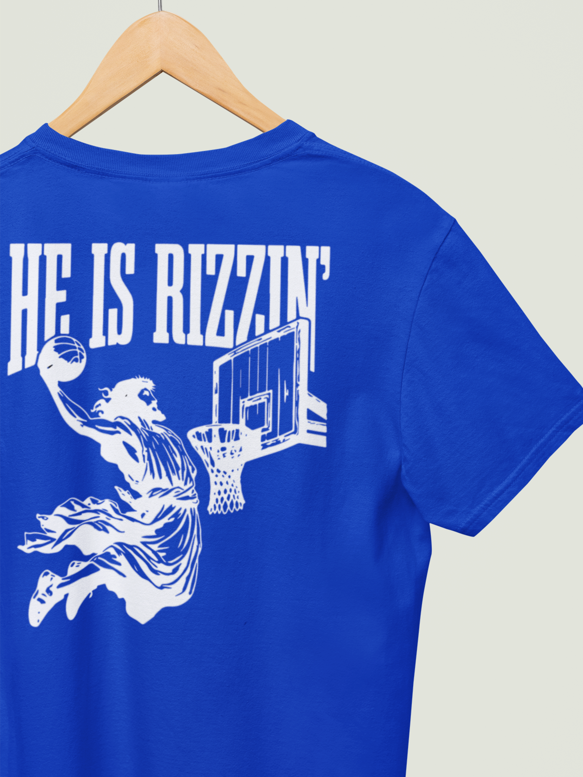 He is Rizzin' Gospel Short Sleeved Christian T-Shirt